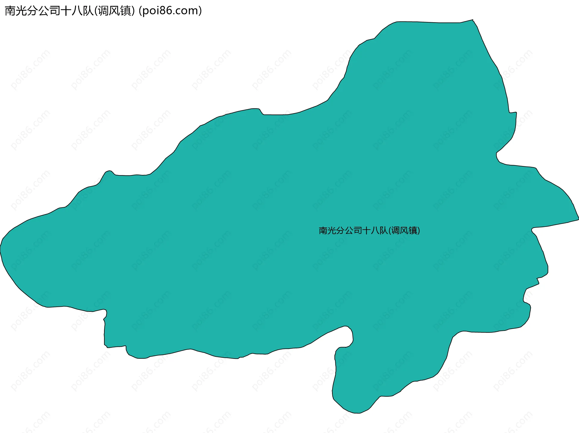 南光分公司十八队(调风镇)边界地图