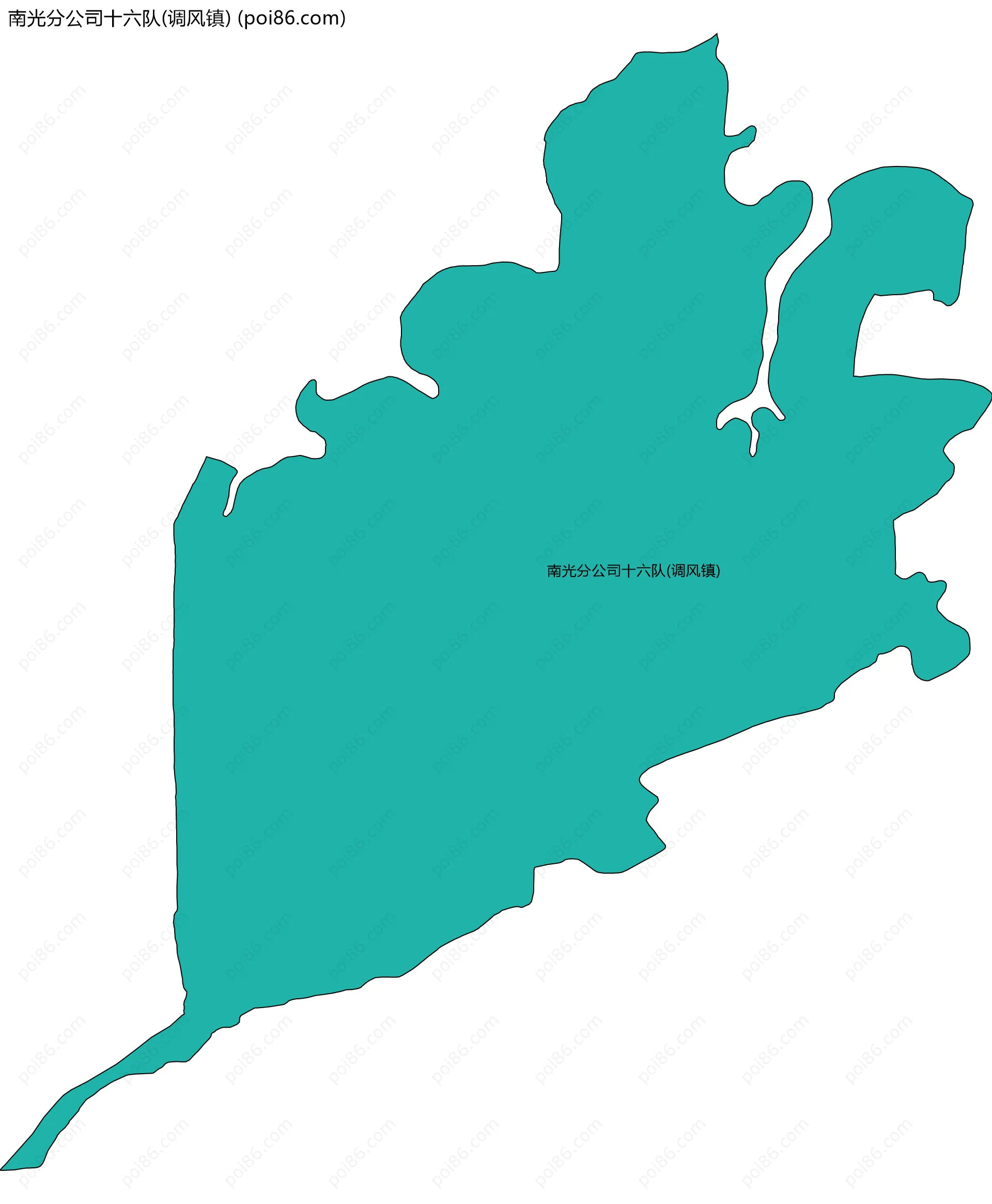 南光分公司十六队(调风镇)边界地图