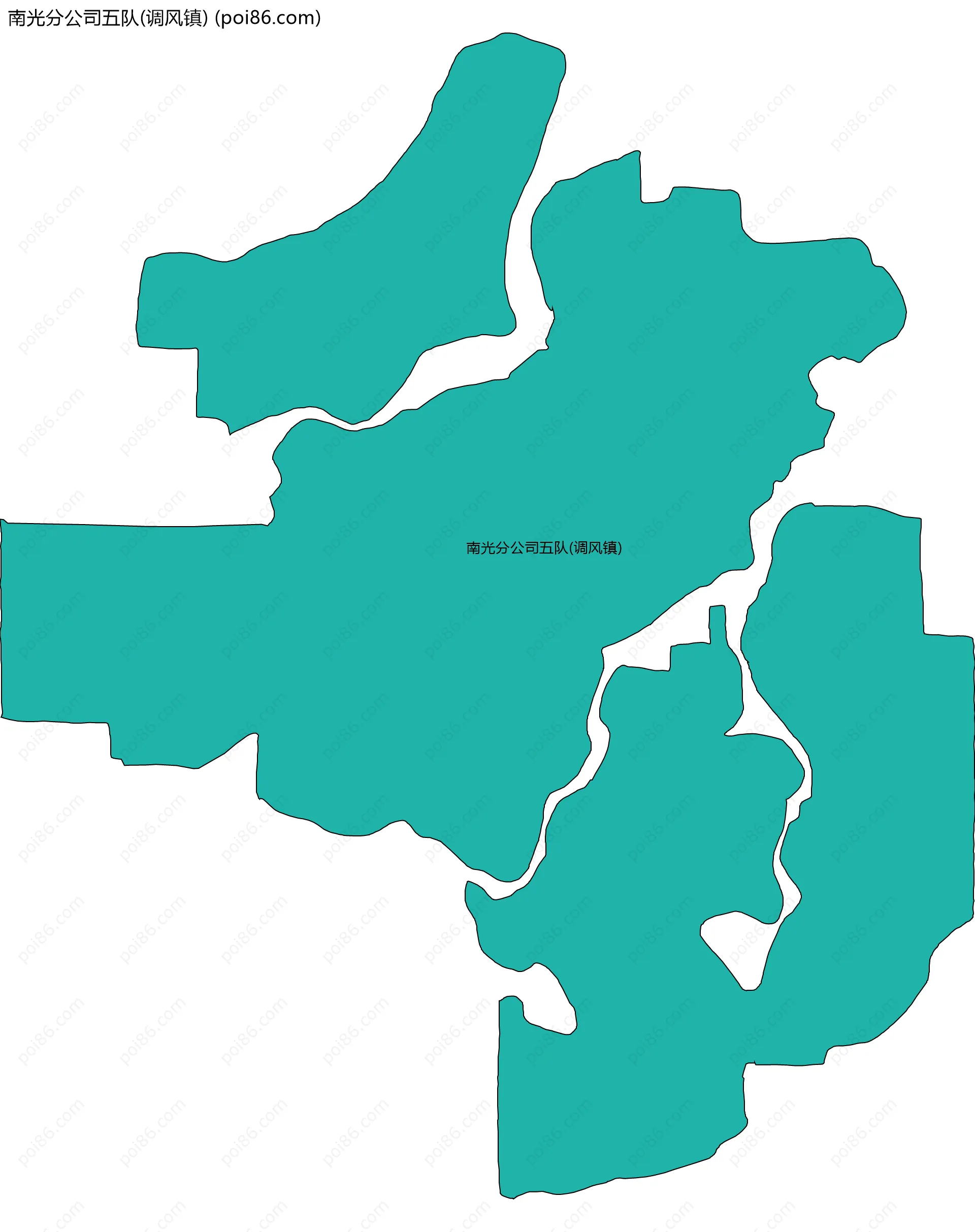 南光分公司五队(调风镇)边界地图