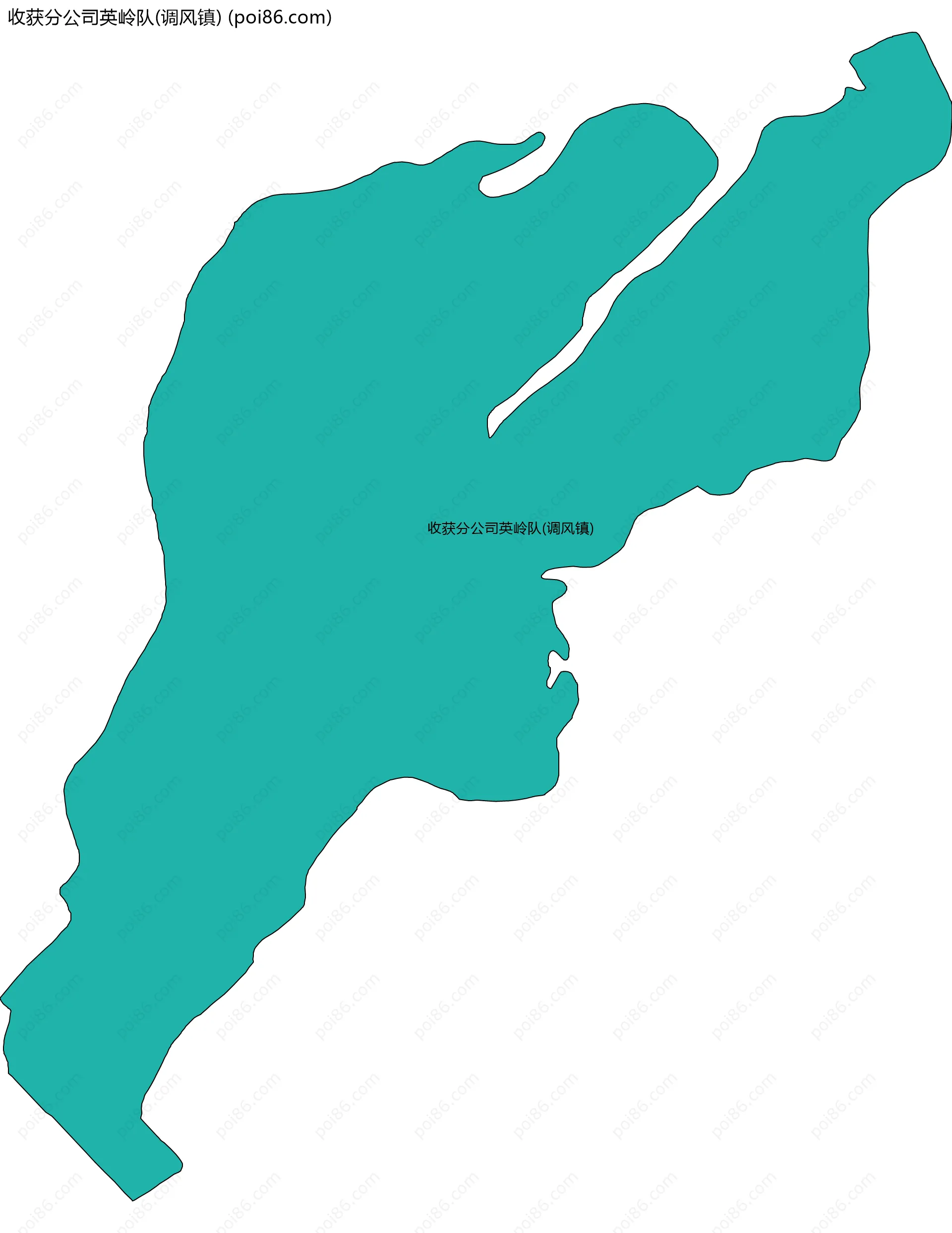 收获分公司英岭队(调风镇)边界地图