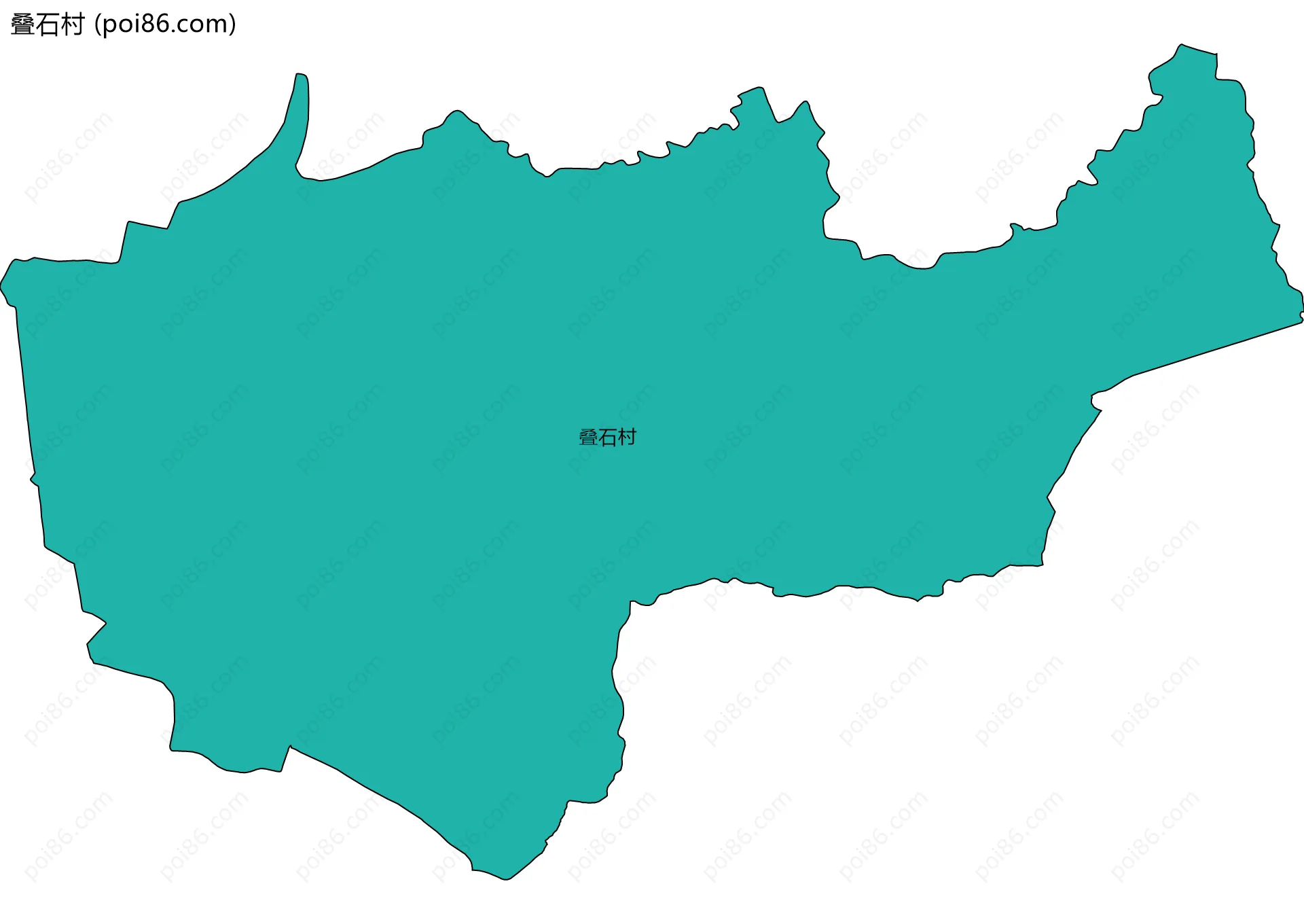 叠石村边界地图