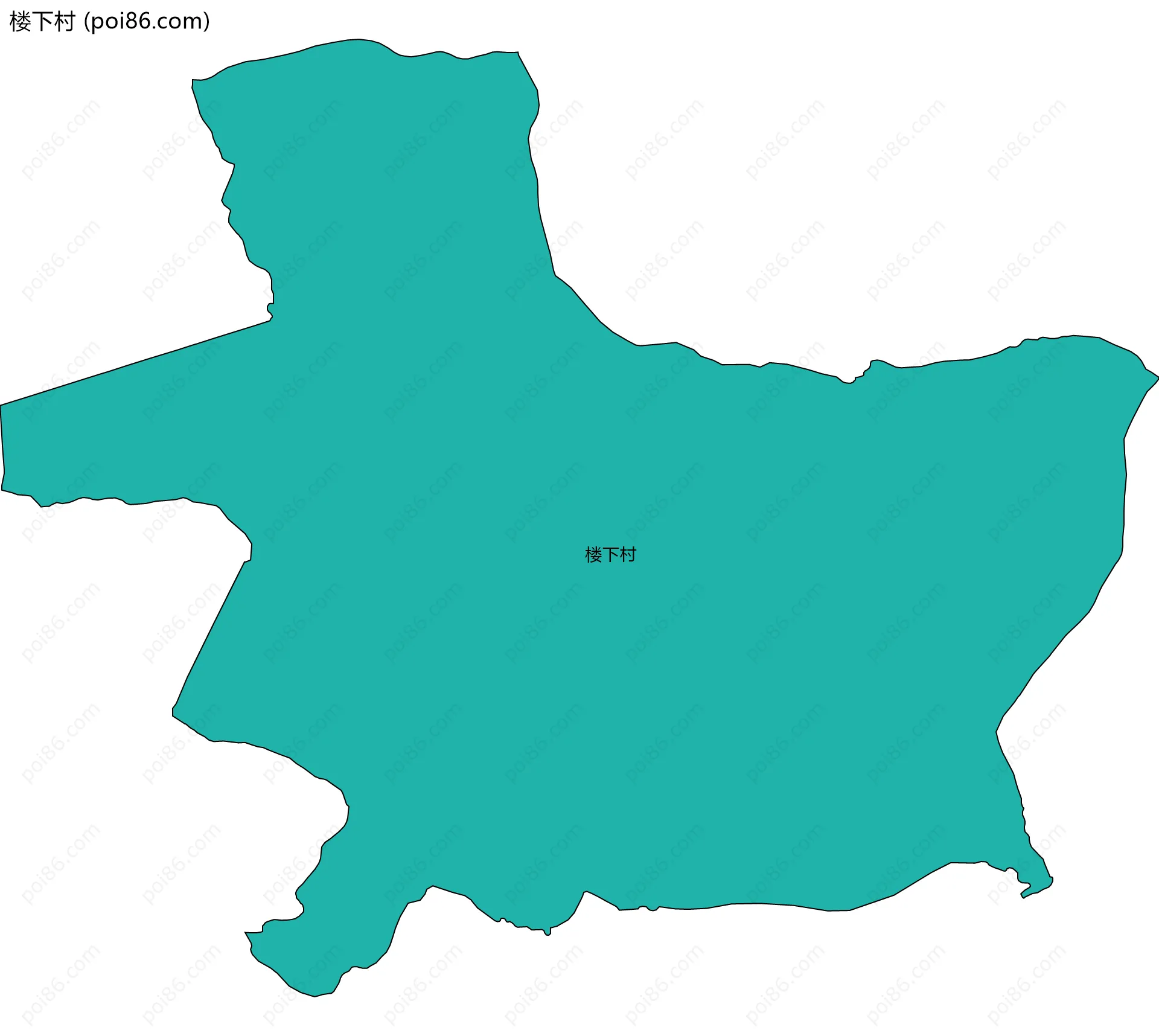 楼下村边界地图