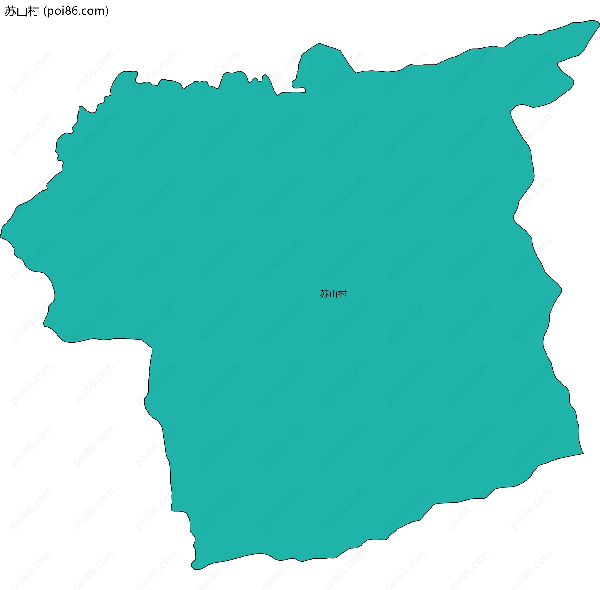 苏山村边界地图
