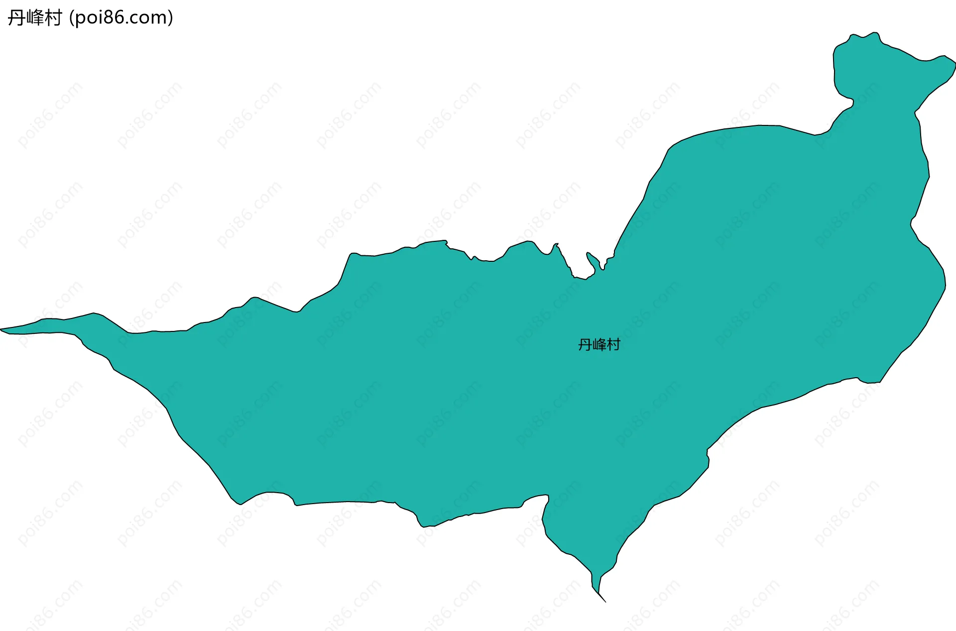 丹峰村边界地图