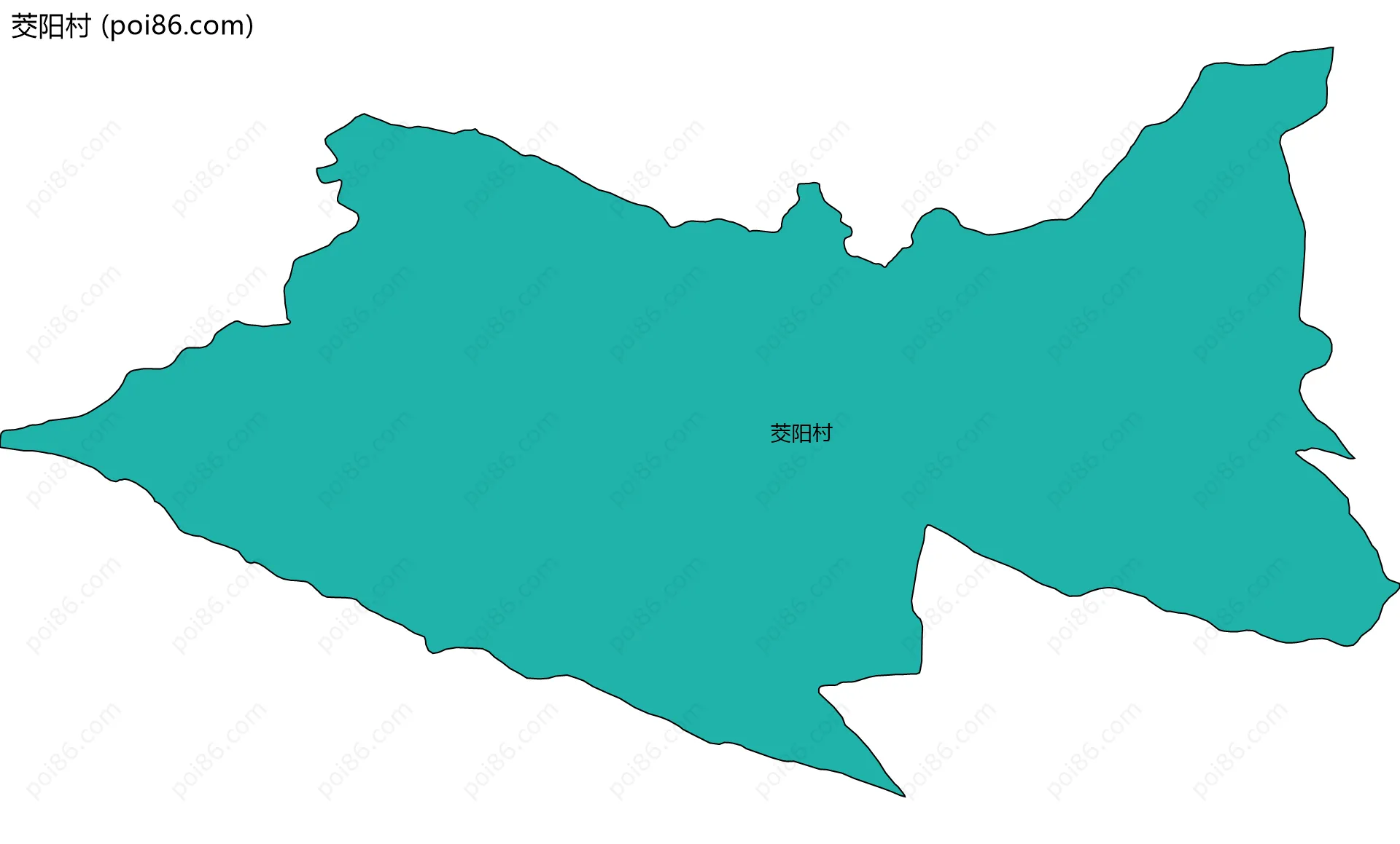 茭阳村边界地图