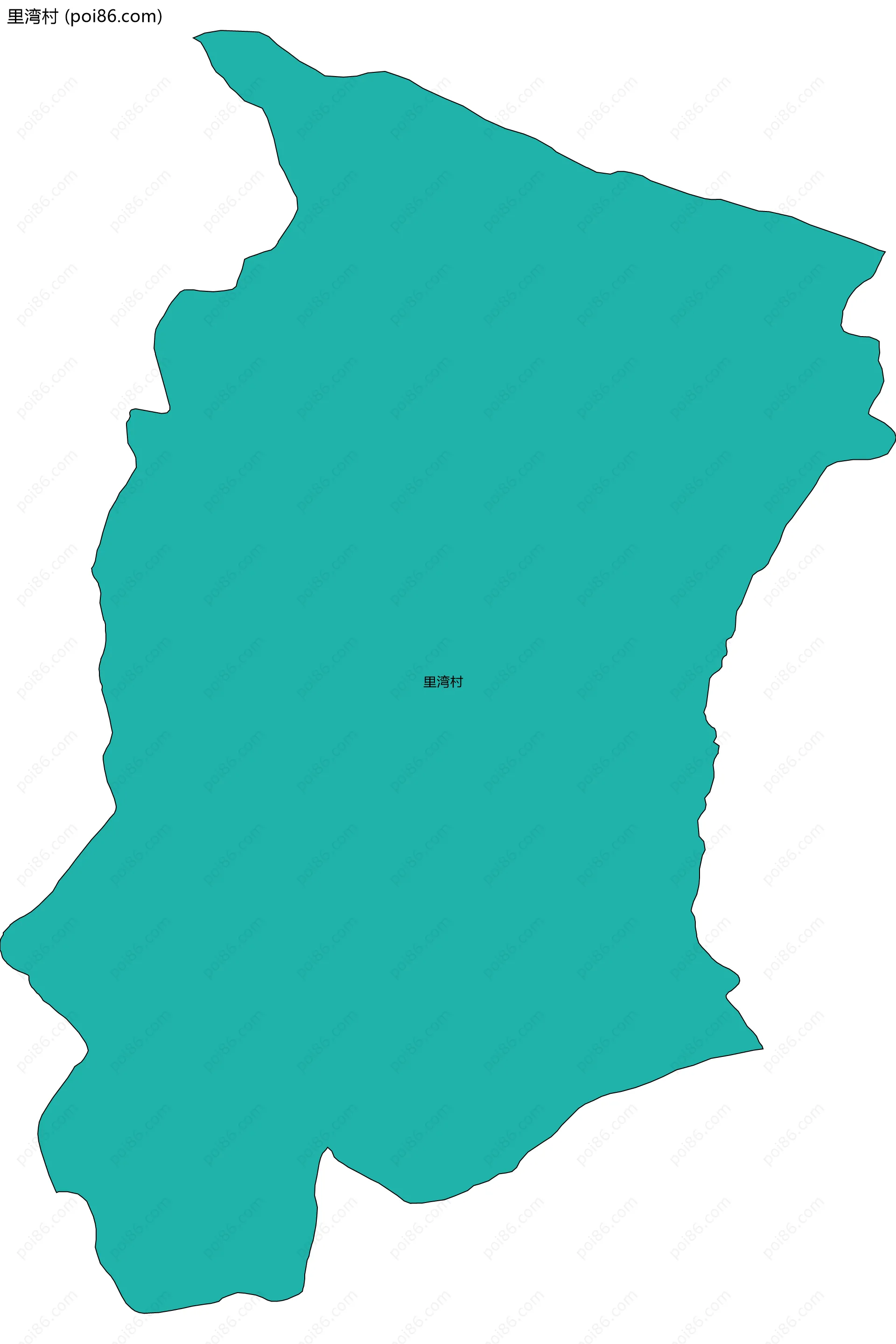 里湾村边界地图