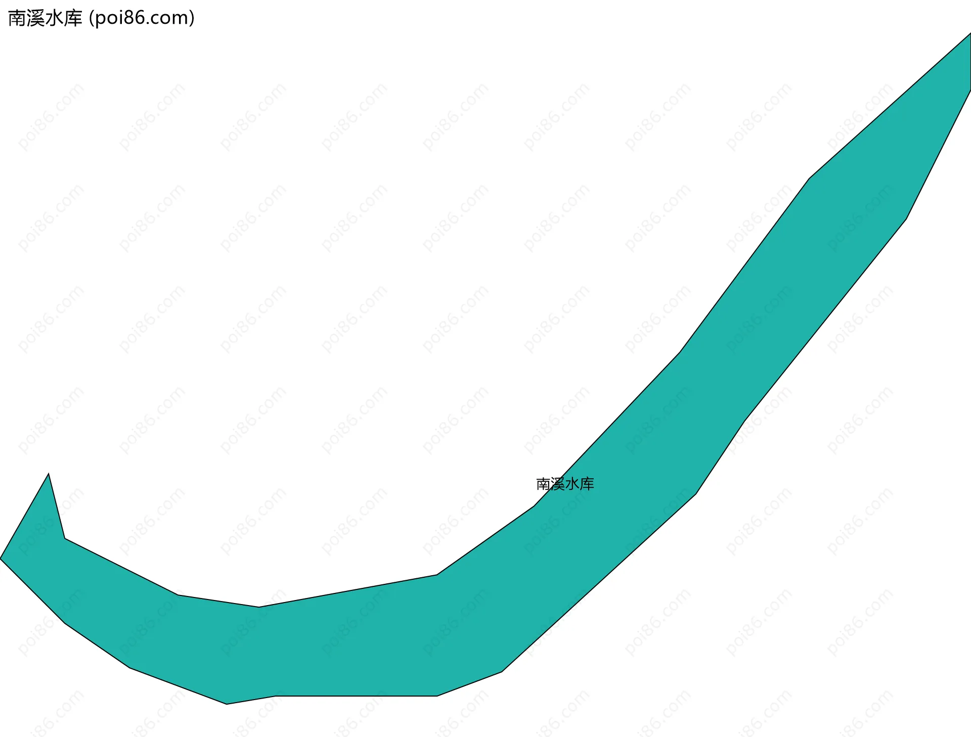 南溪水库边界地图