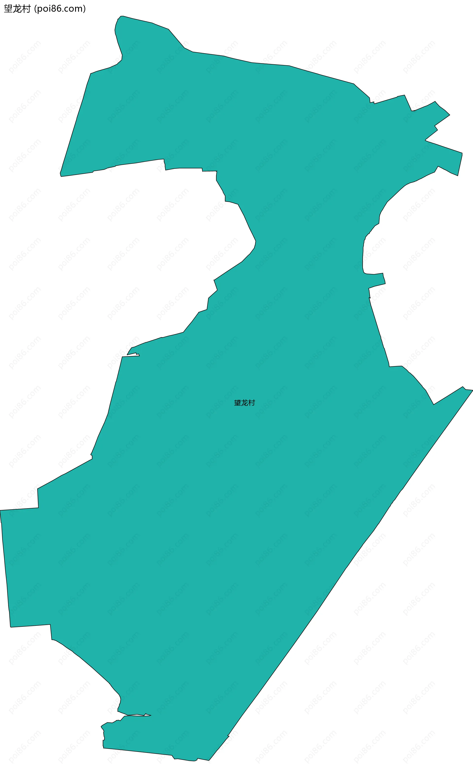 望龙村边界地图