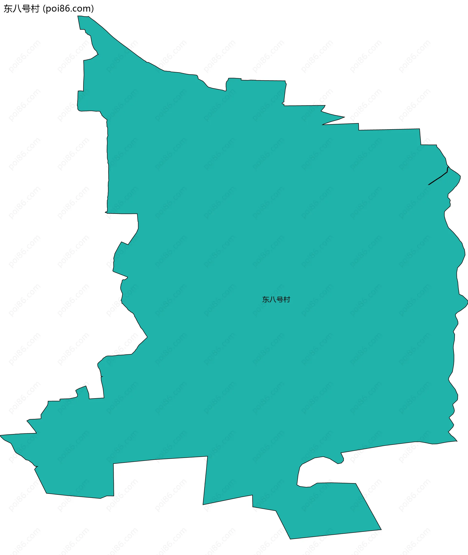东八号村边界地图