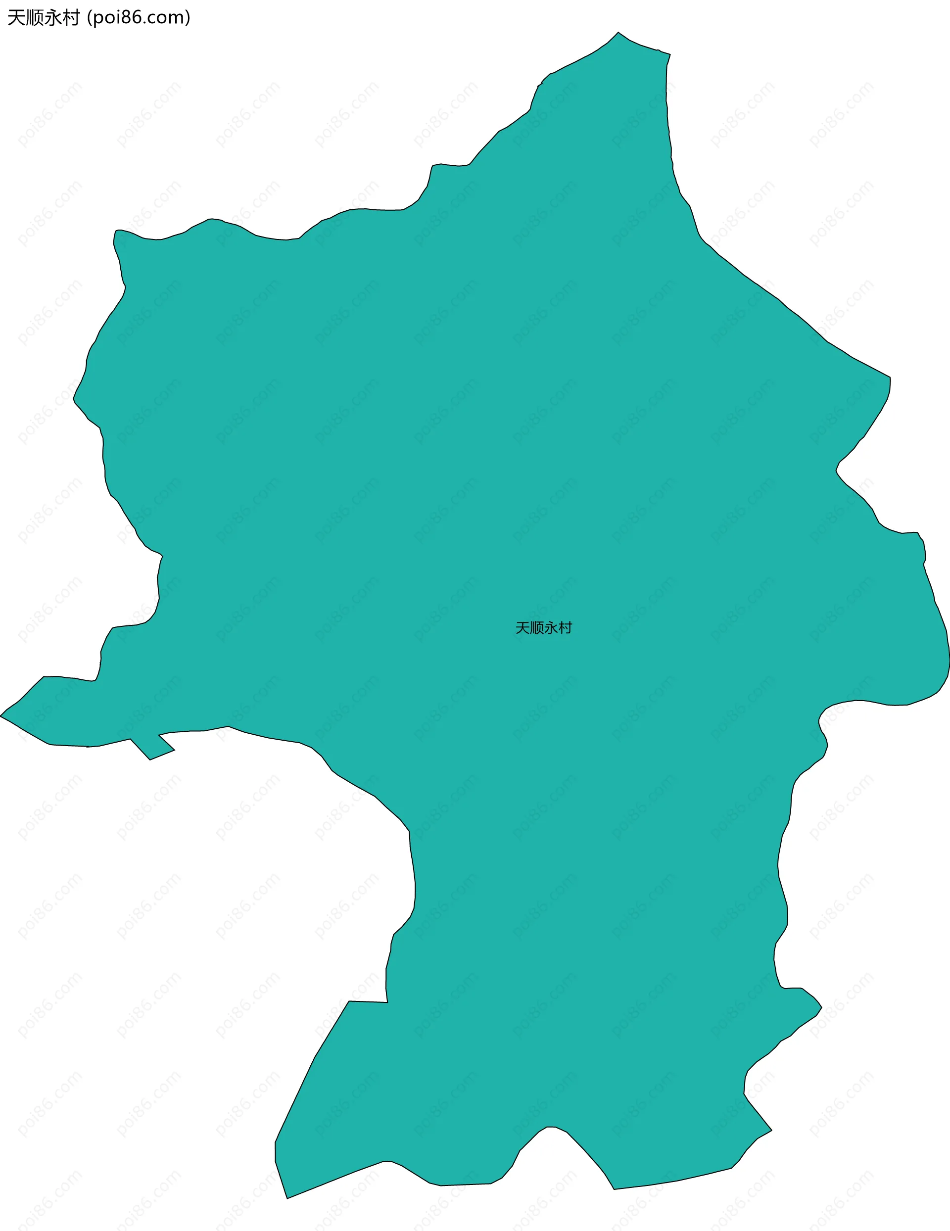 天顺永村边界地图