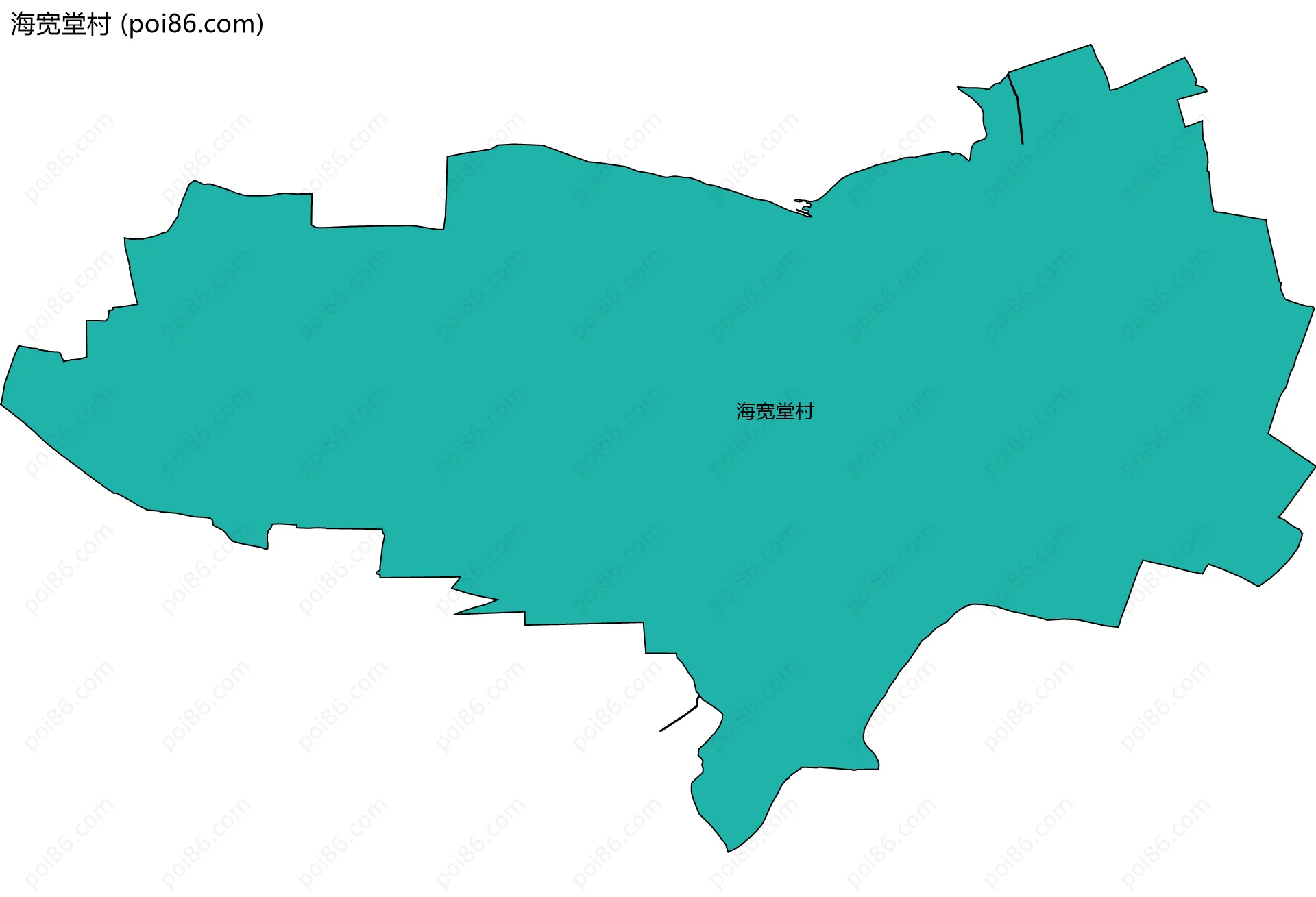 海宽堂村边界地图