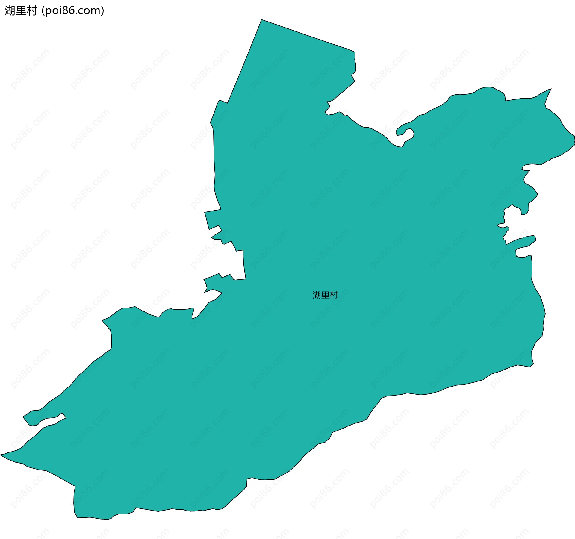 湖里村边界地图