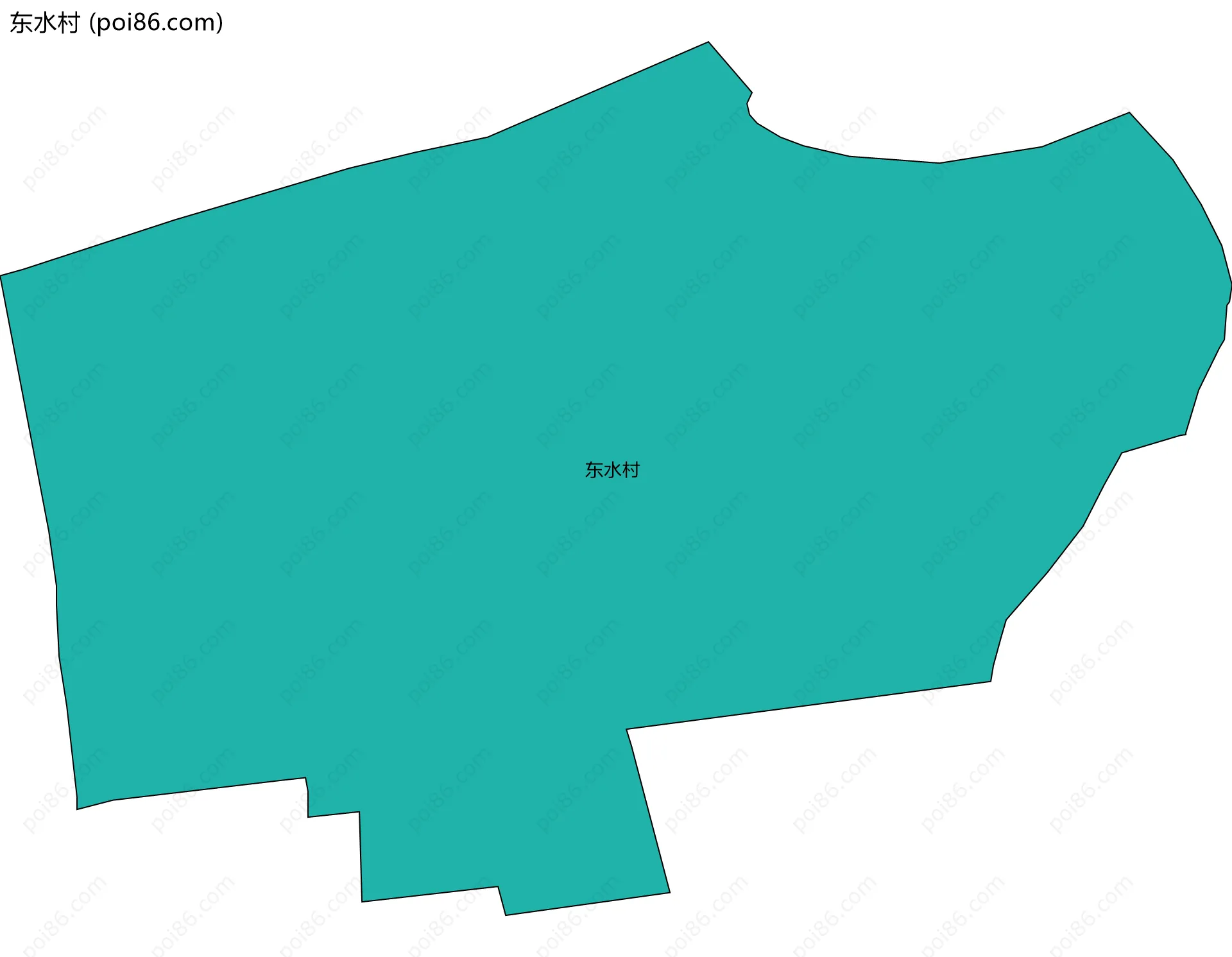 东水村边界地图