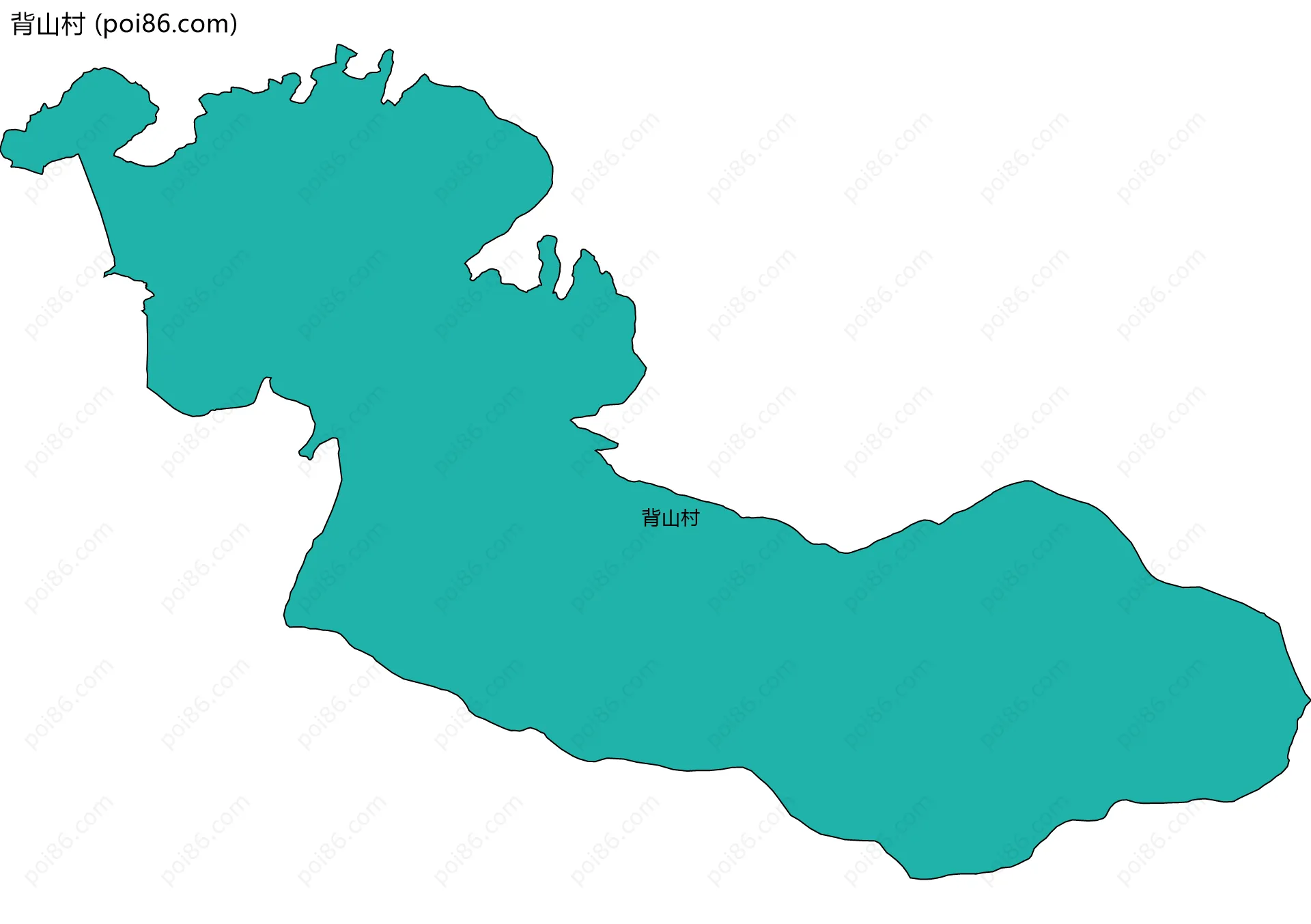 背山村边界地图