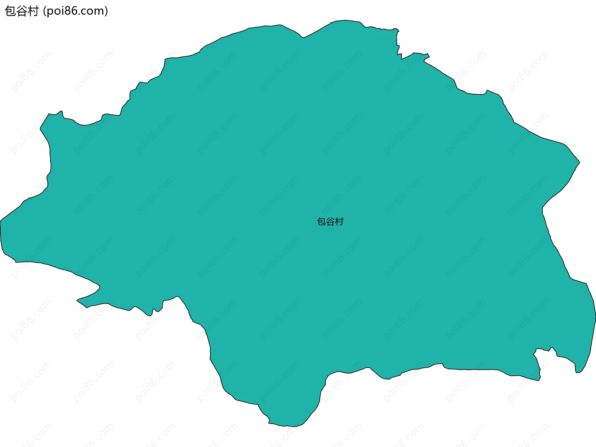 包谷村边界地图
