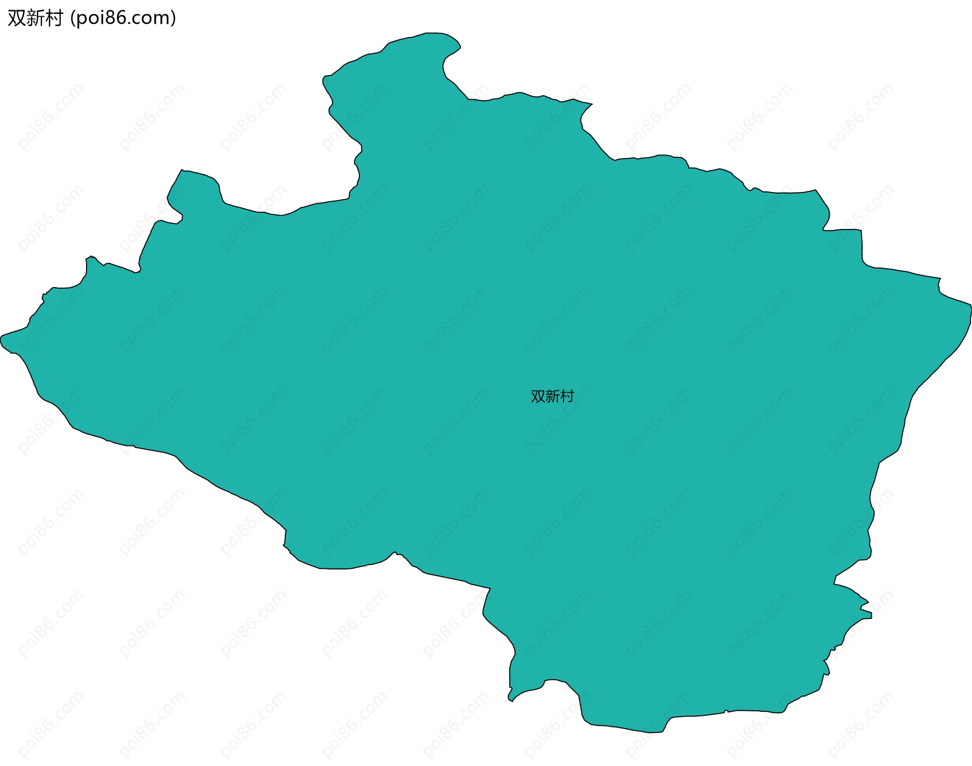 双新村边界地图