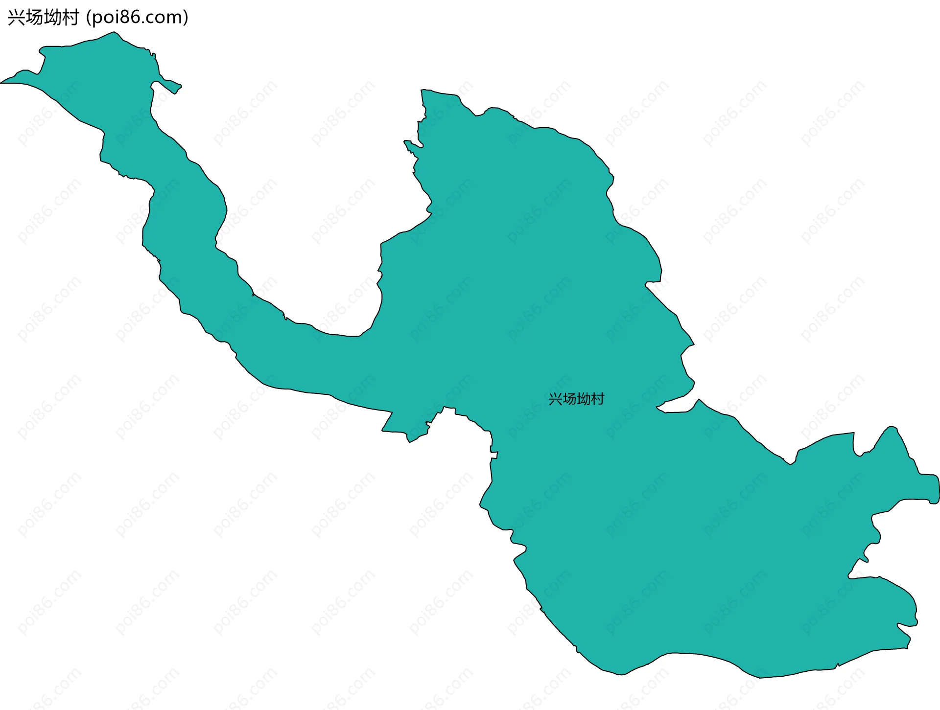 兴场坳村边界地图