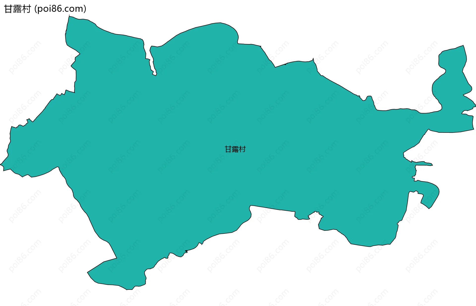 甘露村边界地图