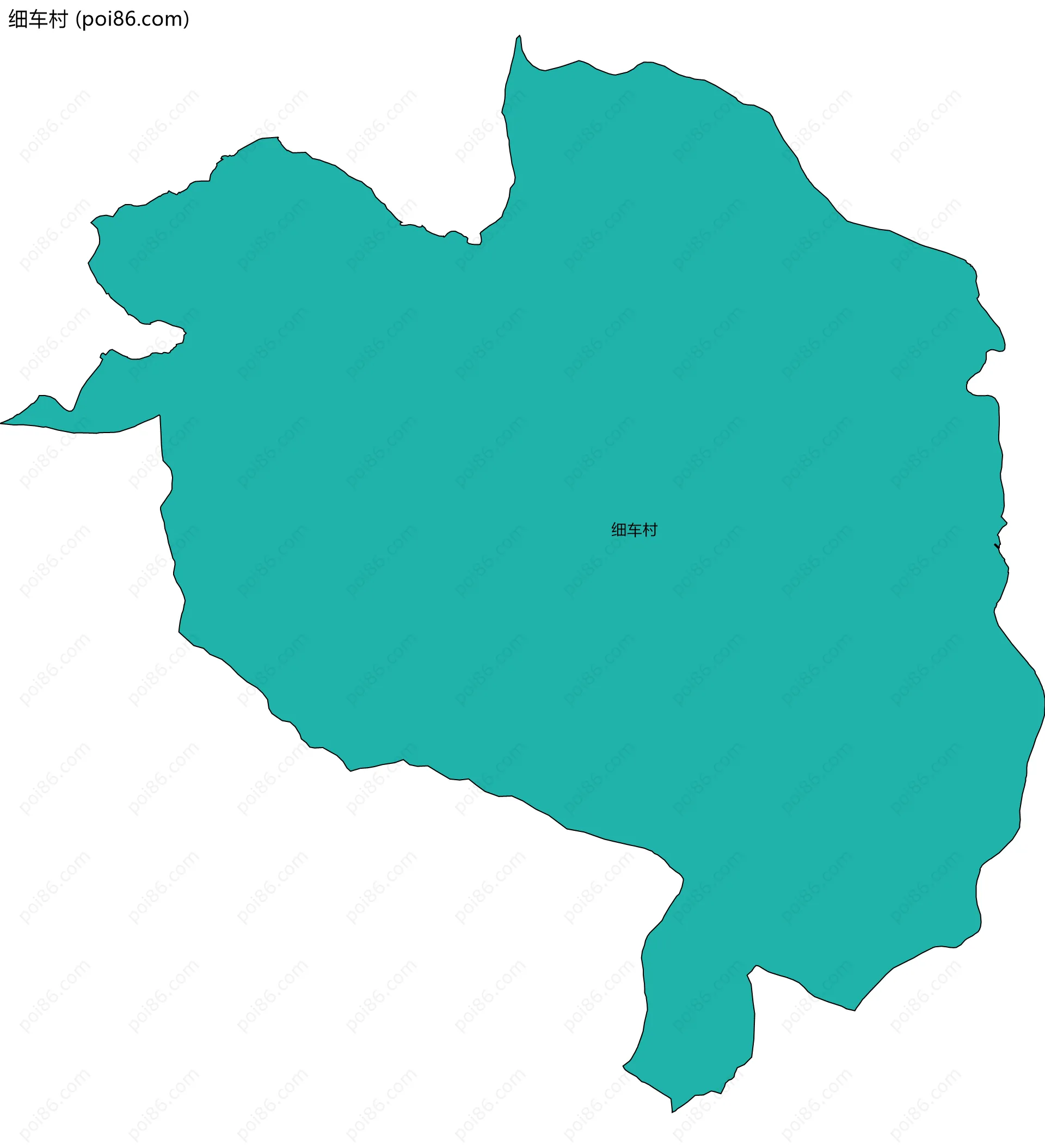 细车村边界地图