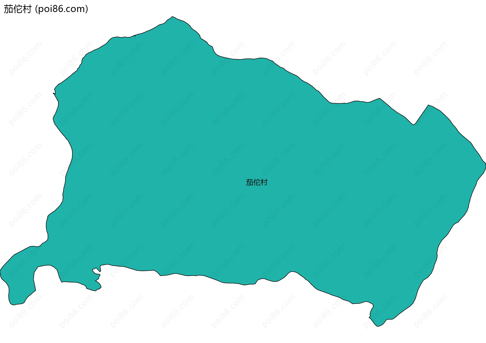 茄佗村边界地图