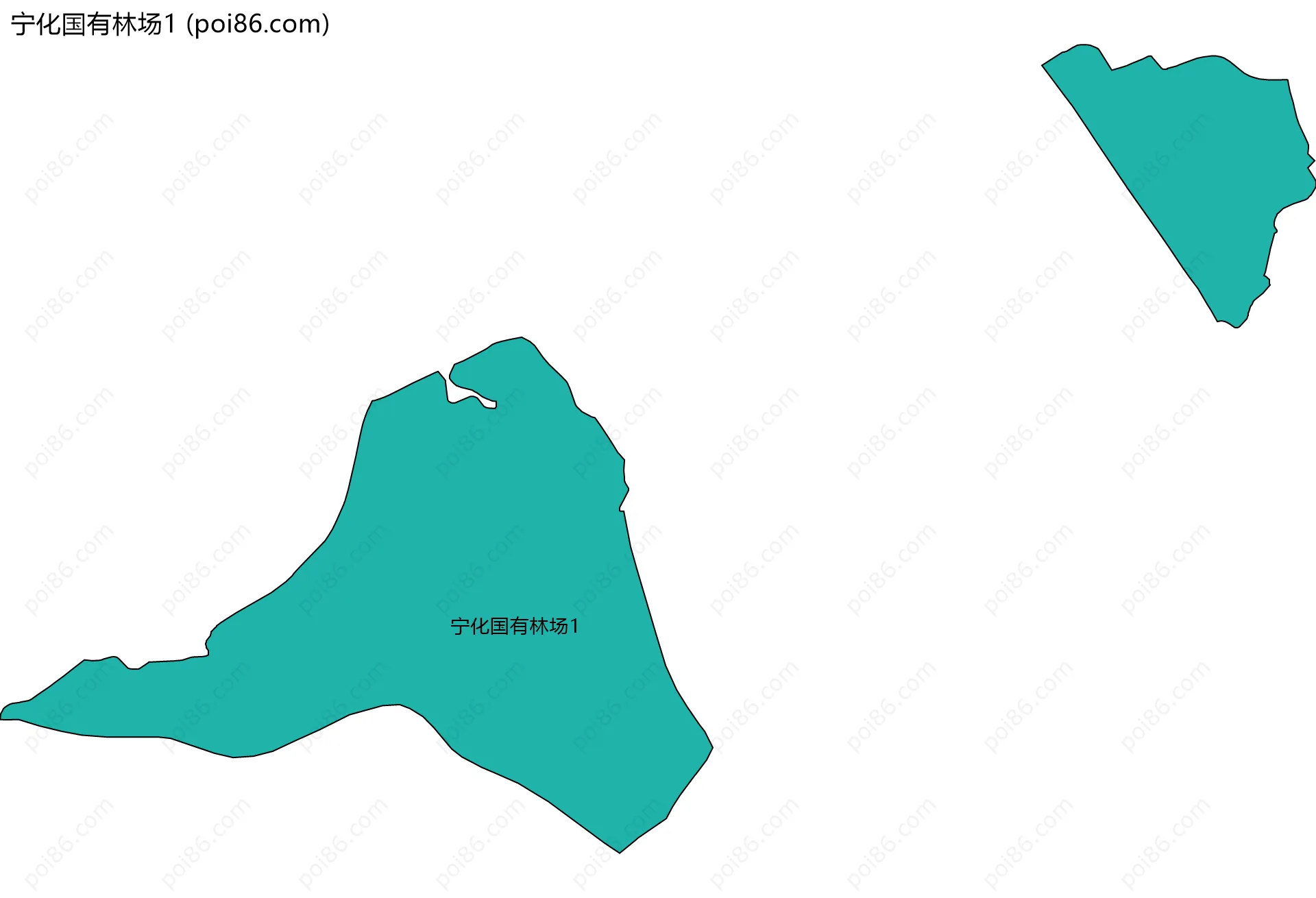 宁化国有林场1边界地图