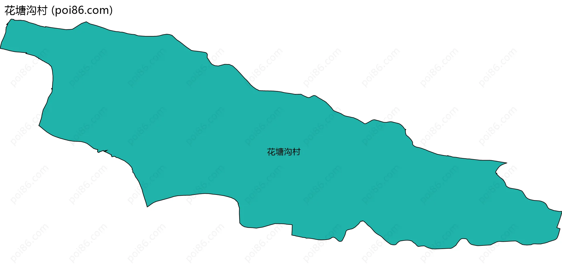 花塘沟村边界地图
