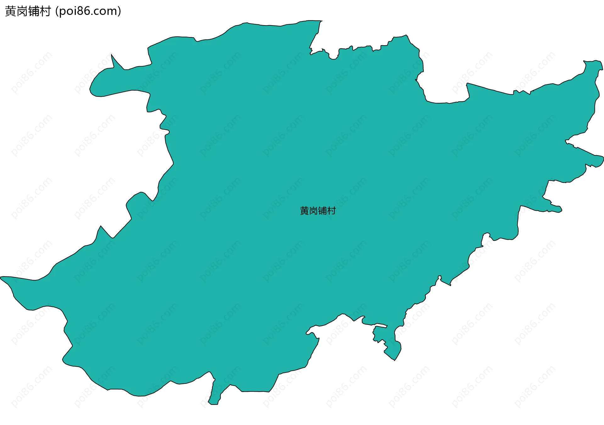 黄岗铺村边界地图