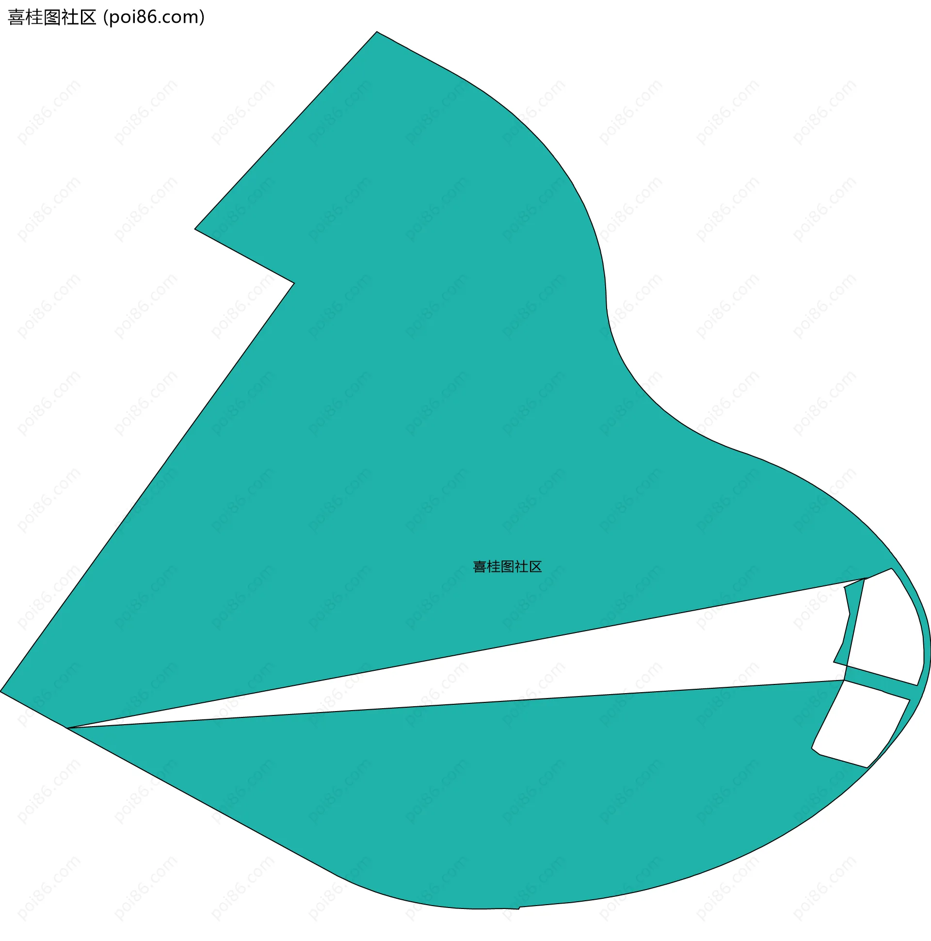 喜桂图社区边界地图