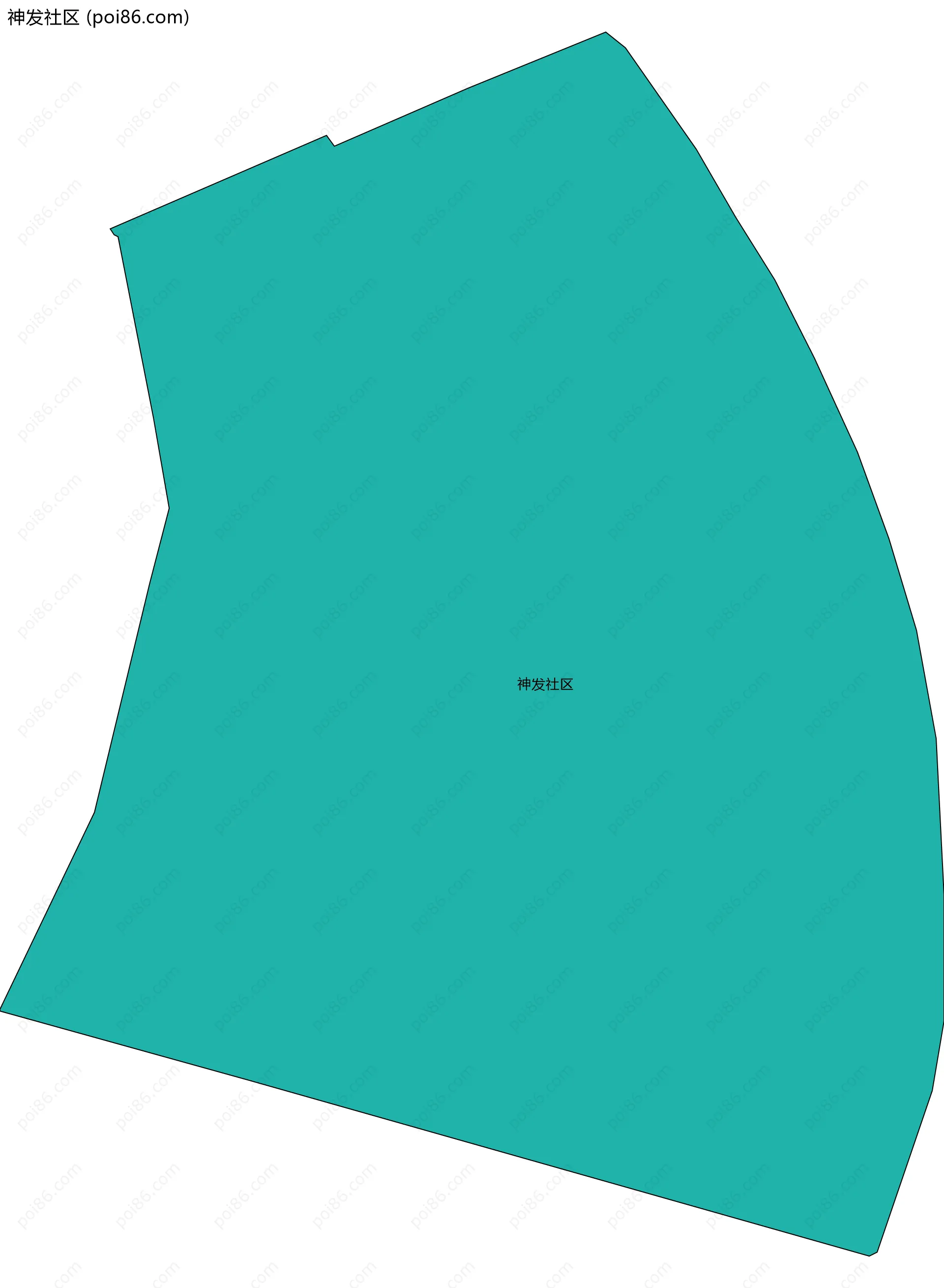 神发社区边界地图