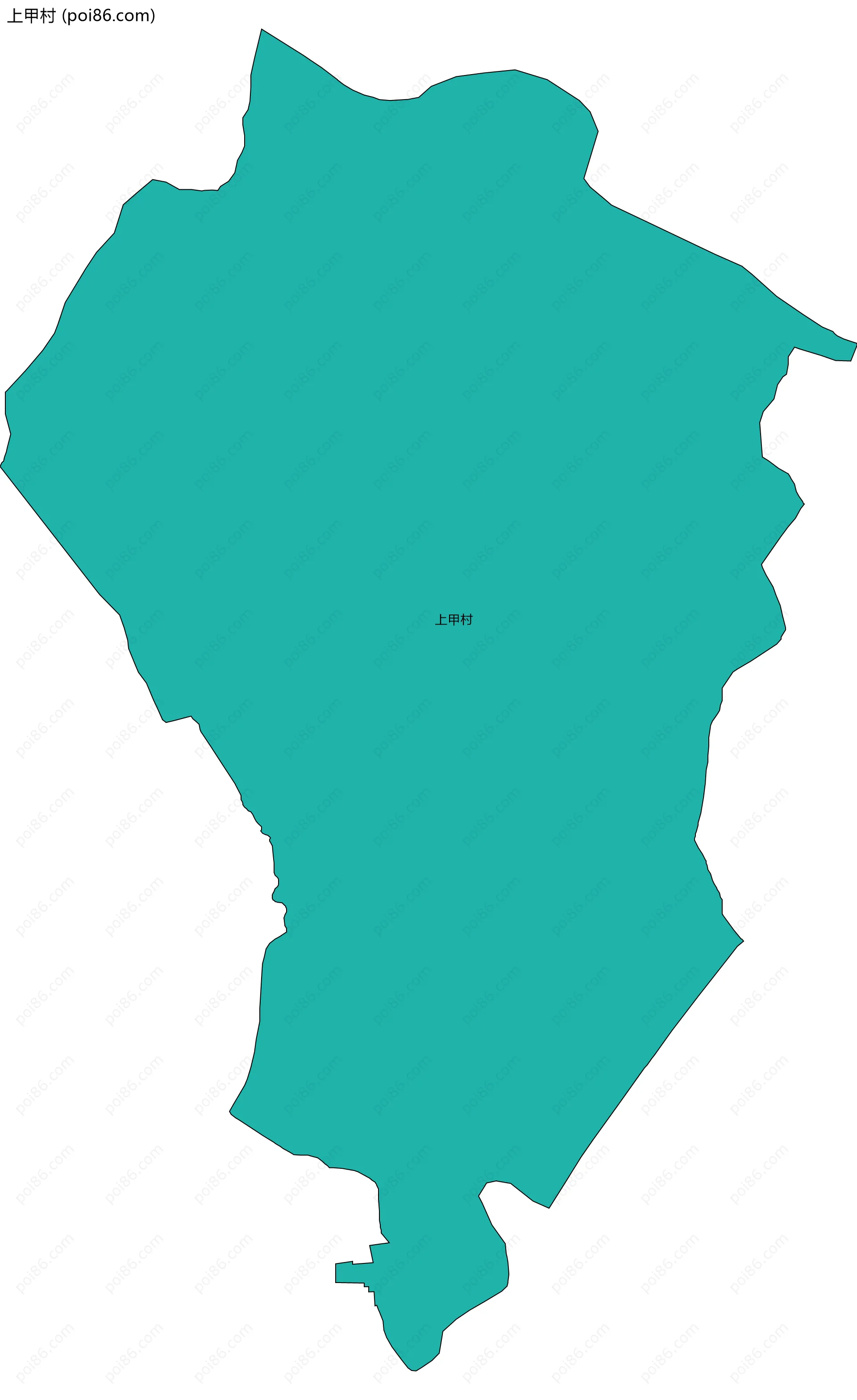 上甲村边界地图