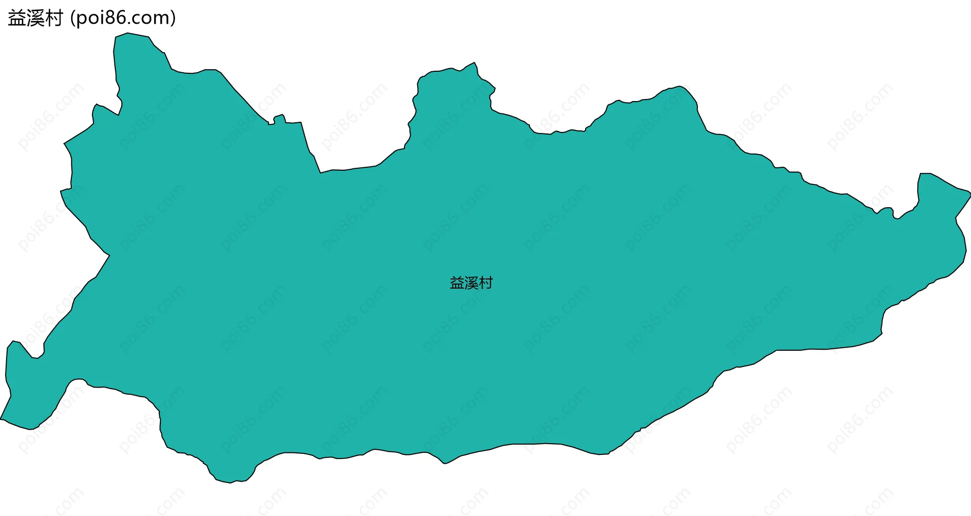 益溪村边界地图