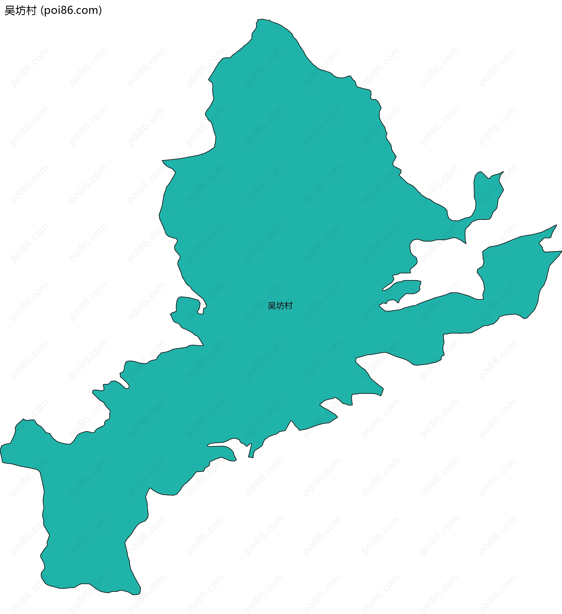 吴坊村边界地图