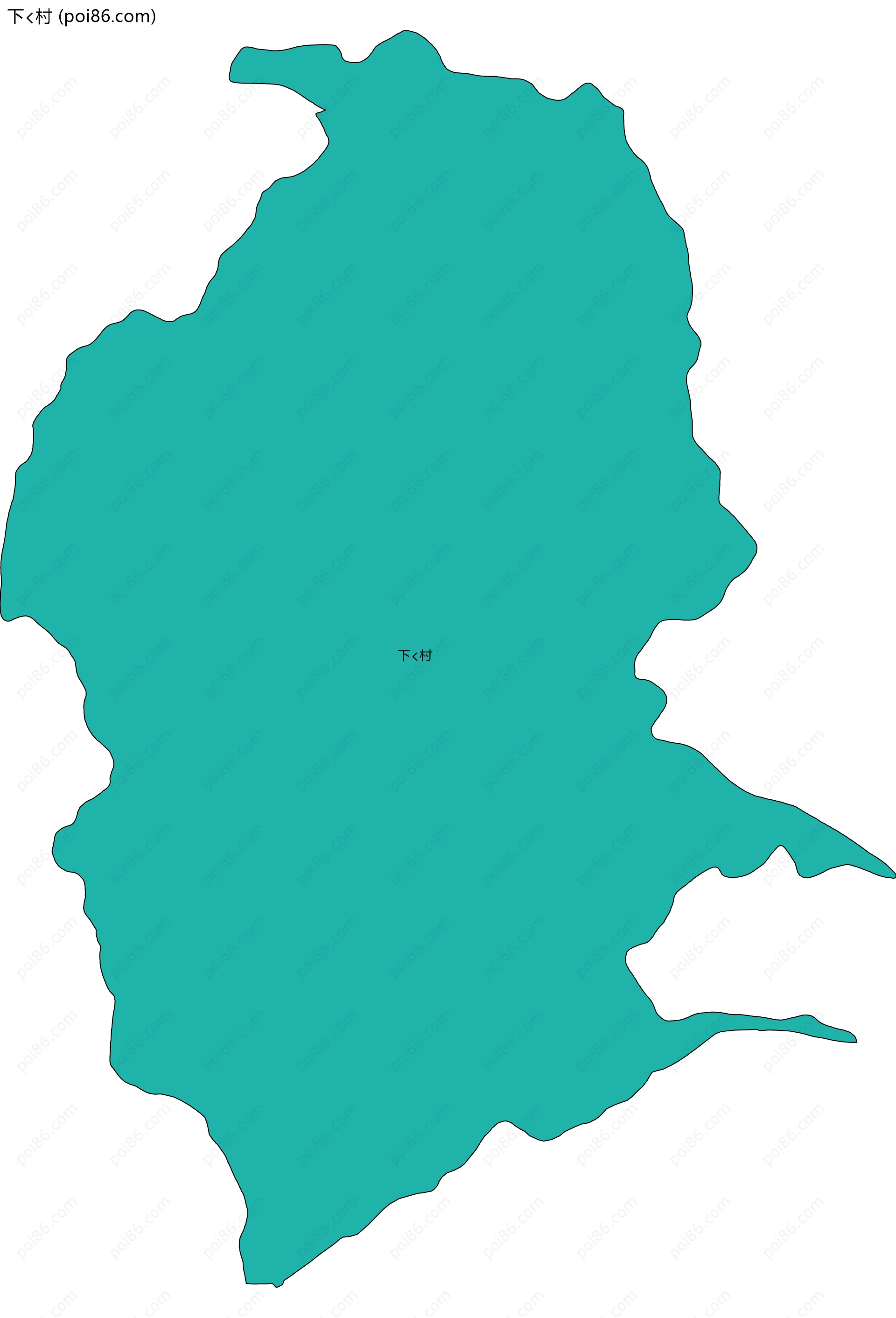 下村边界地图