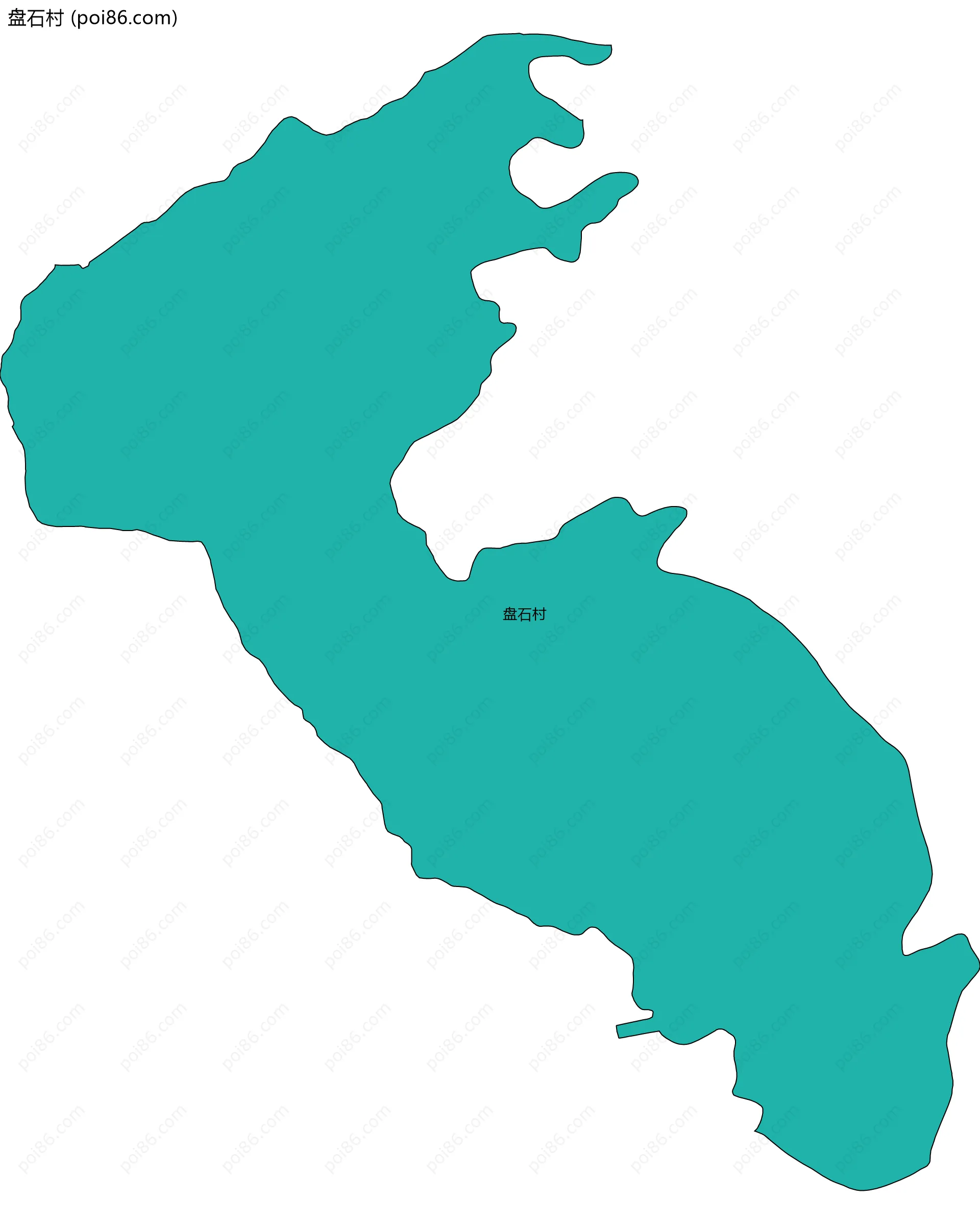 盘石村边界地图