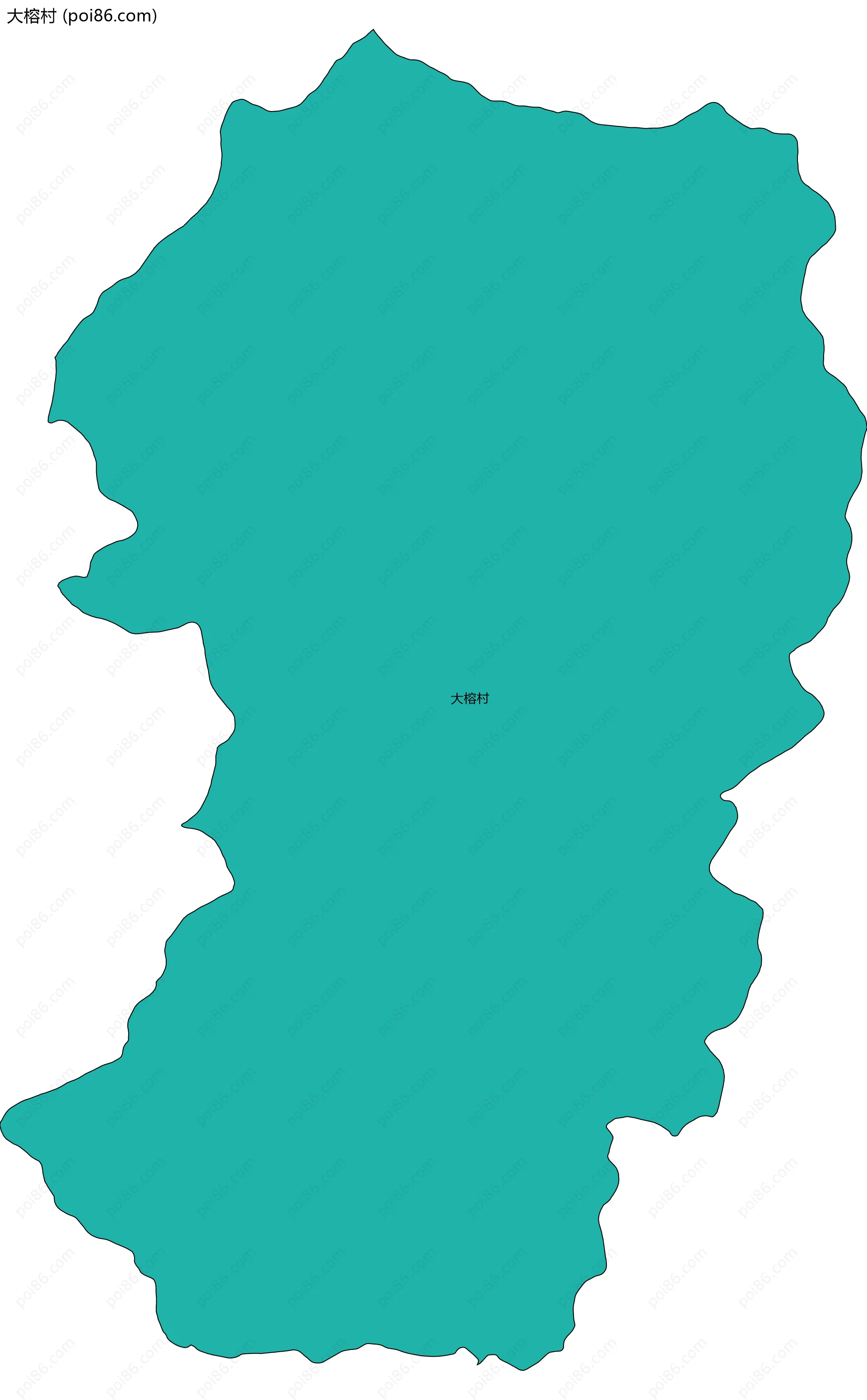 大榕村边界地图