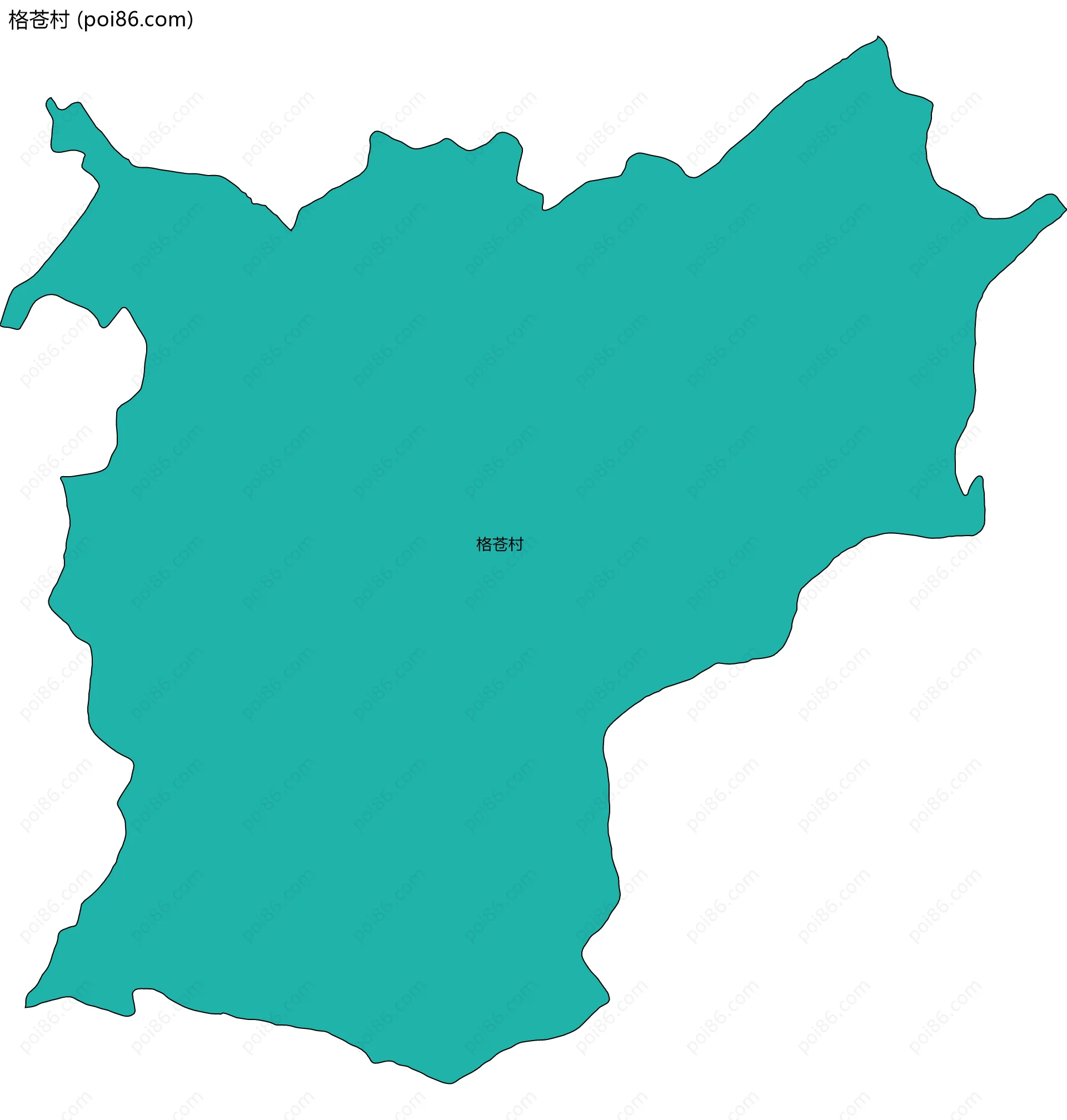 格苍村边界地图