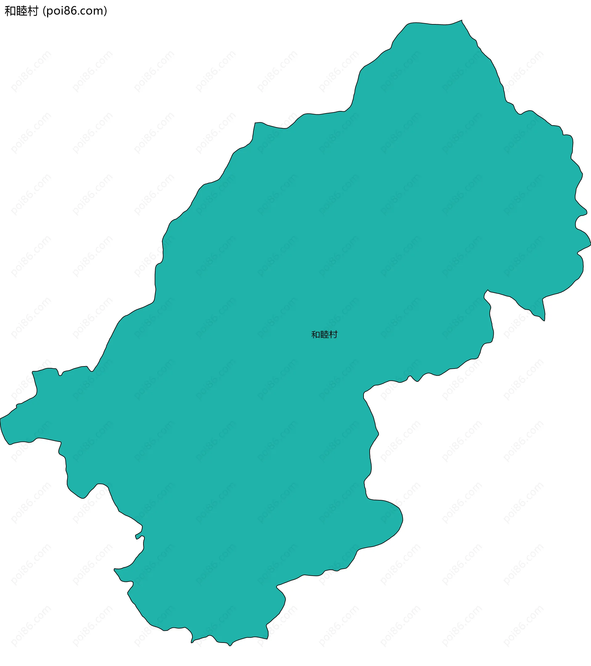 和睦村边界地图