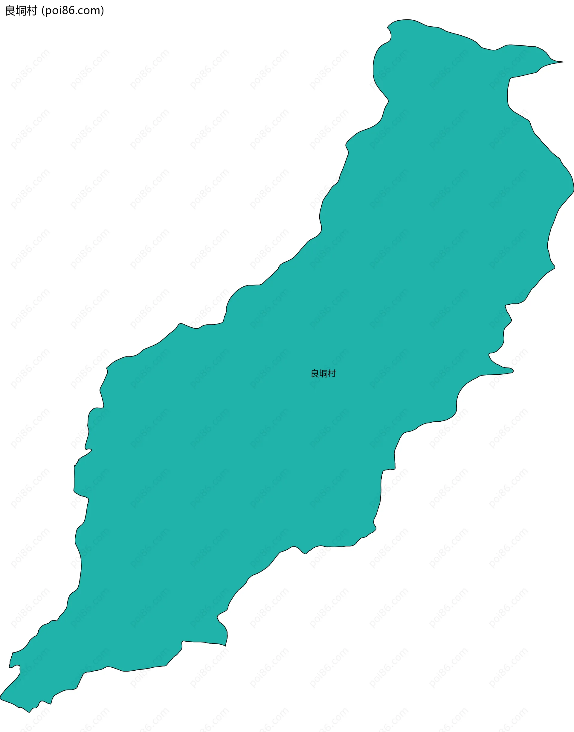 良垌村边界地图