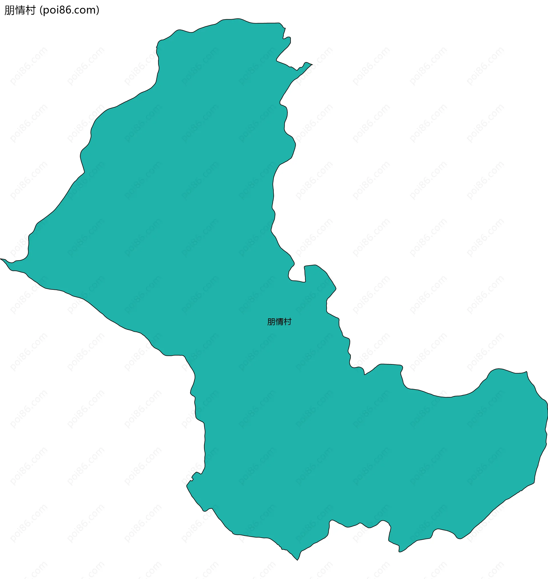 朋情村边界地图