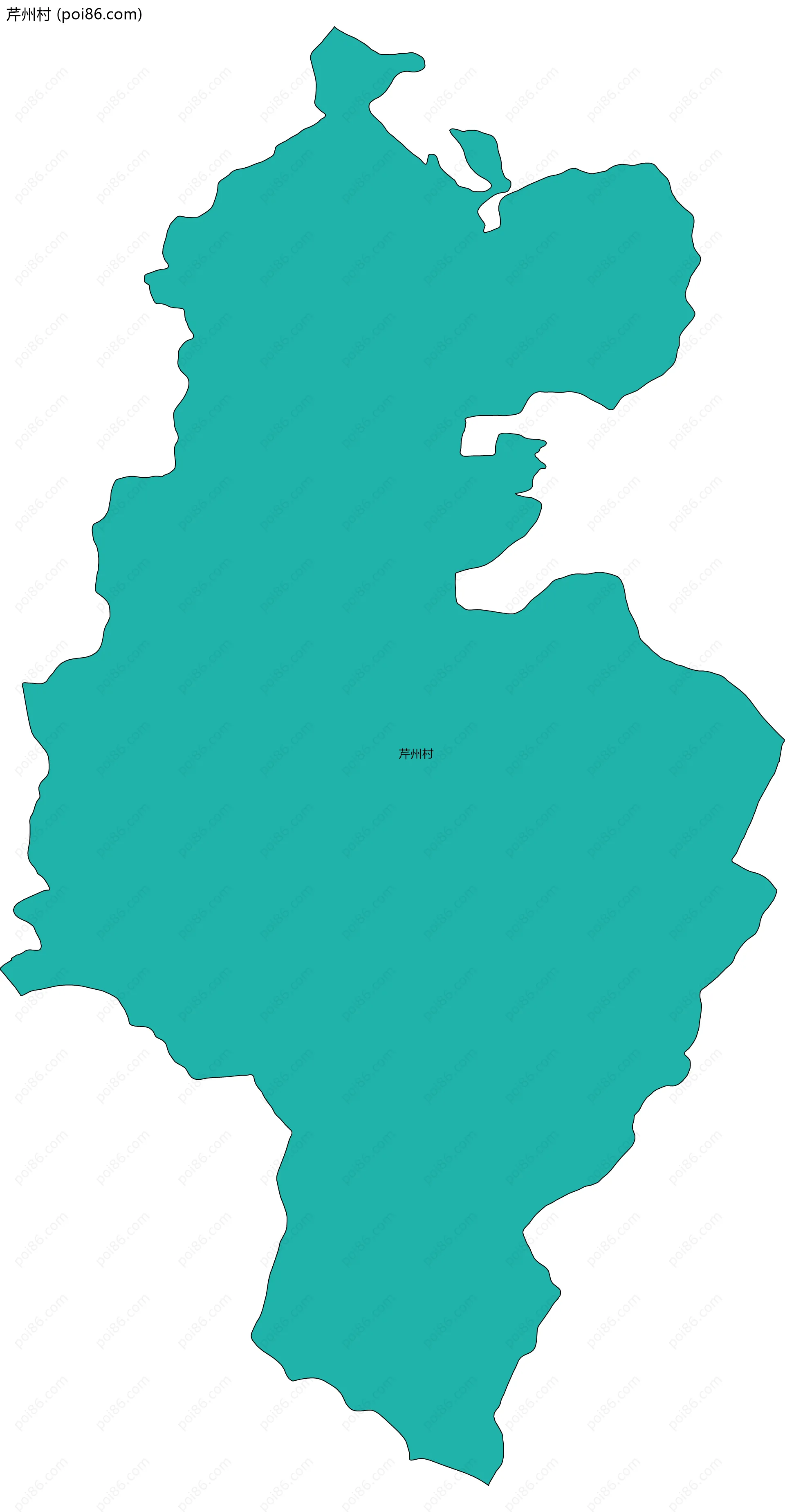 芹州村边界地图