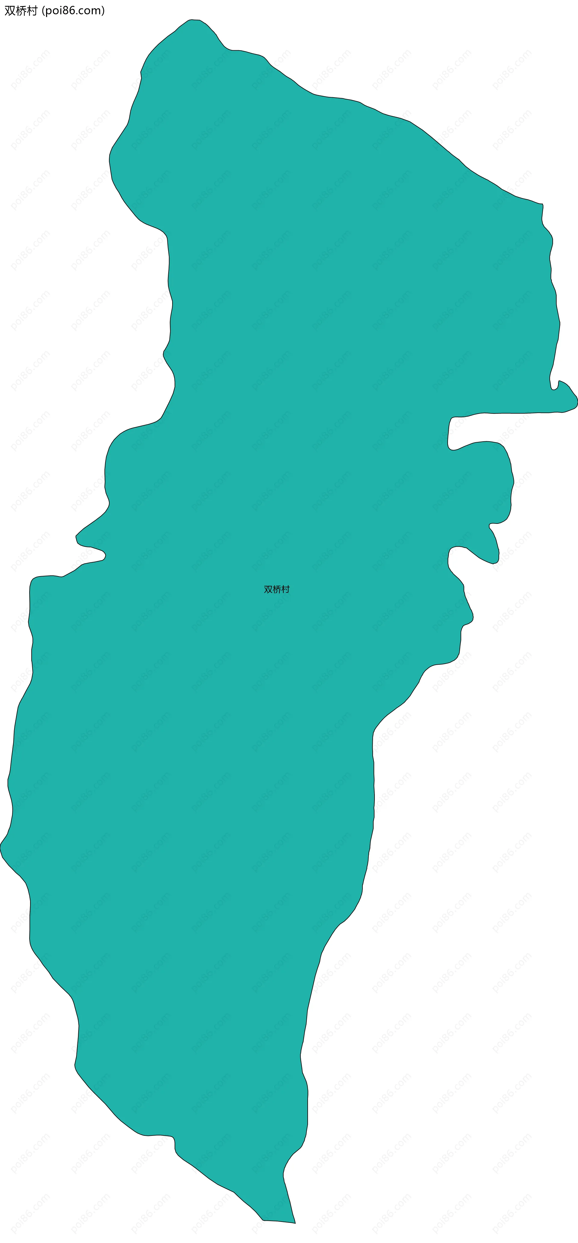 双桥村边界地图