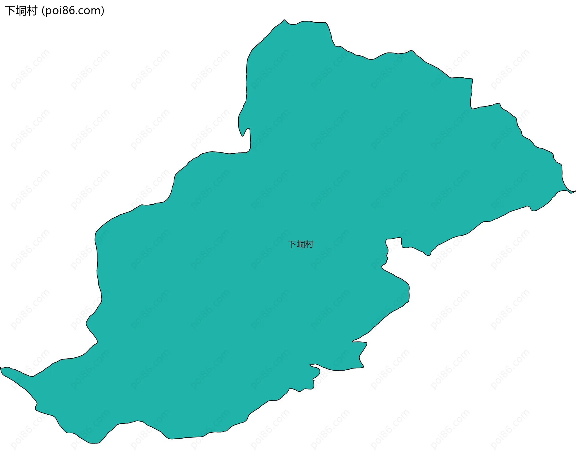 下垌村边界地图