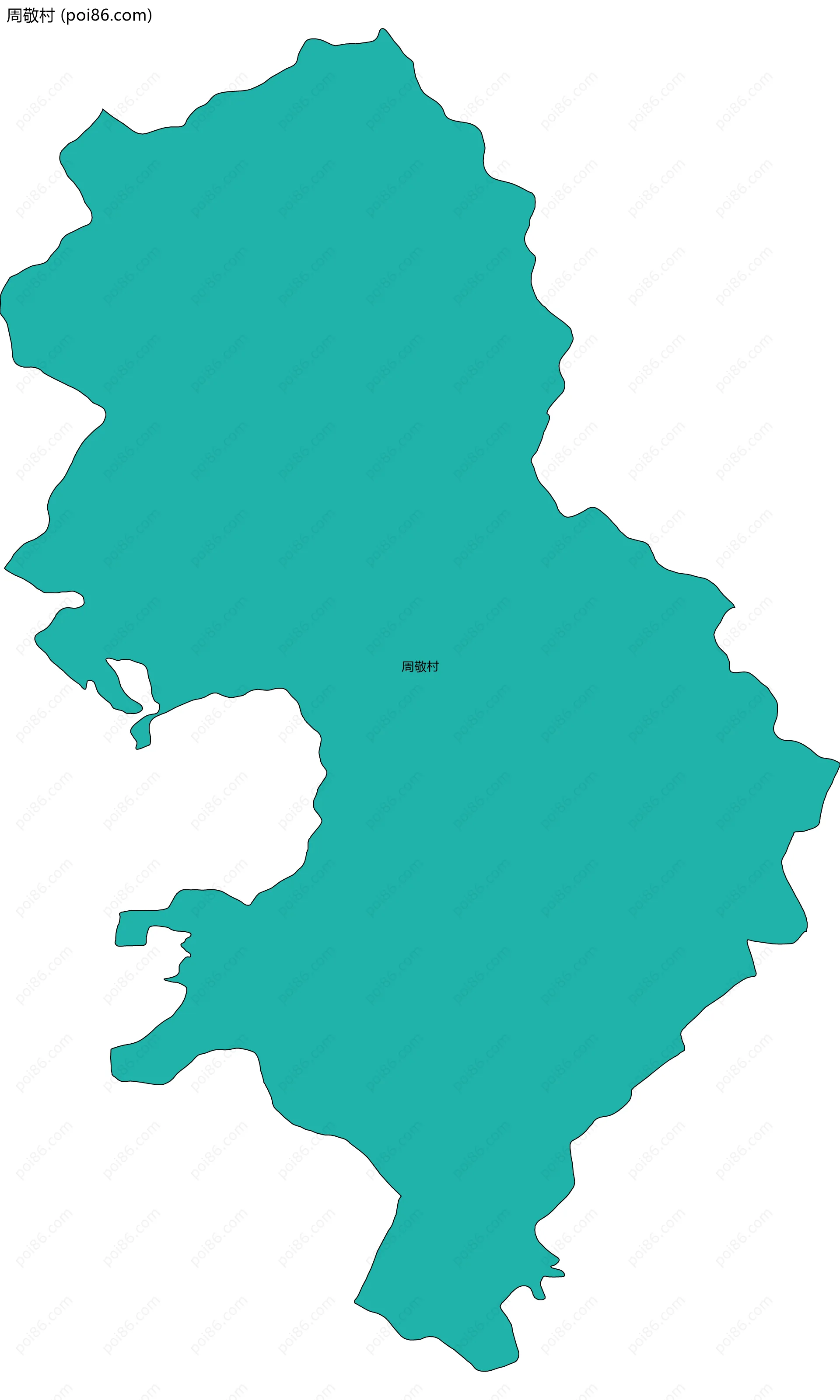 周敬村边界地图