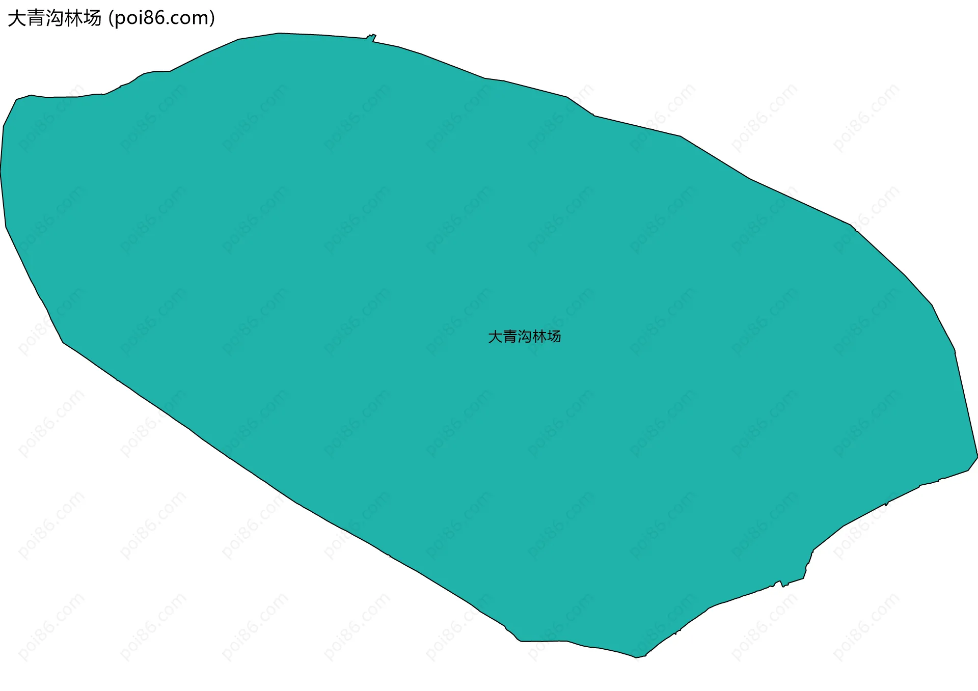 大青沟林场边界地图