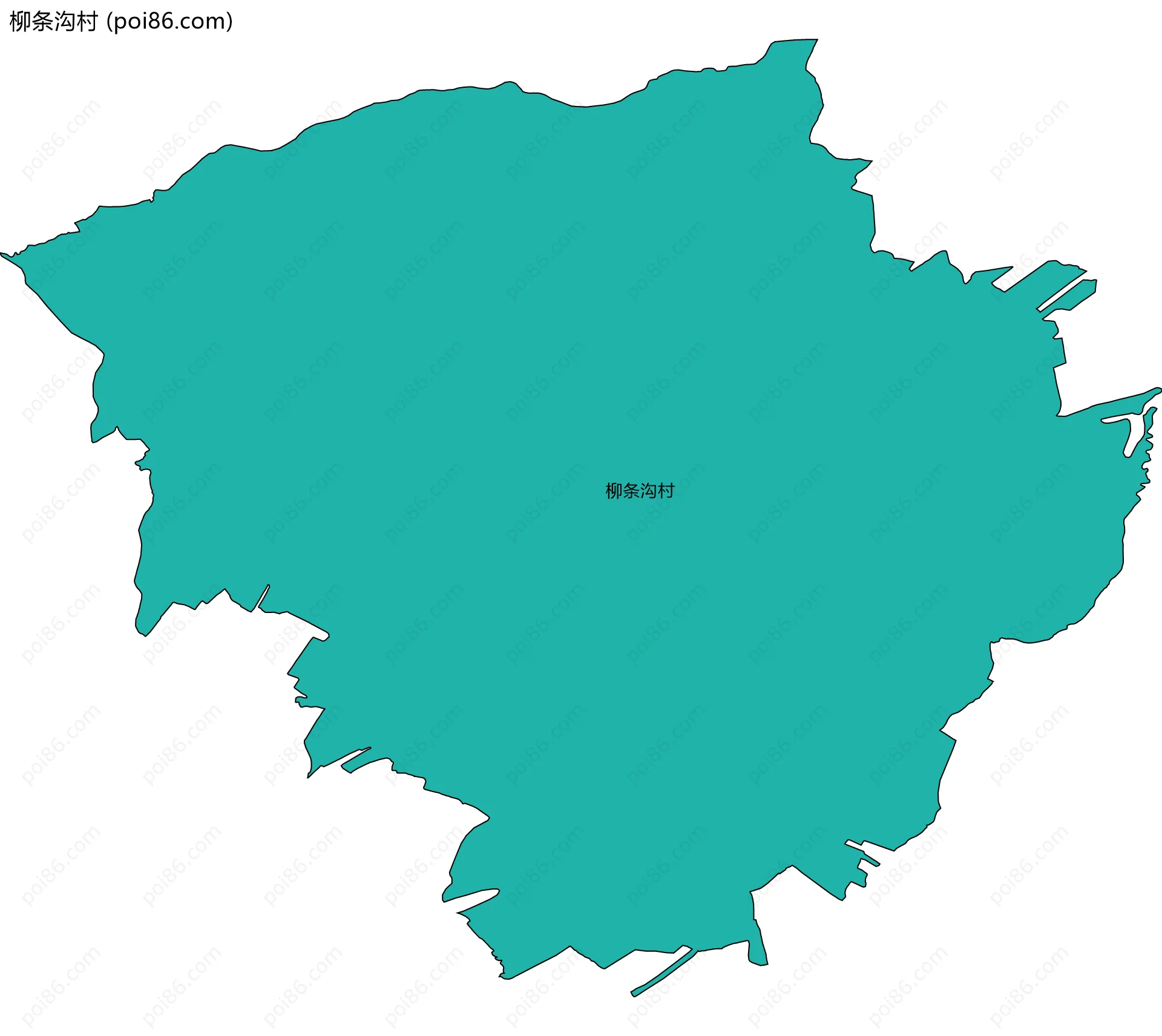 柳条沟村边界地图