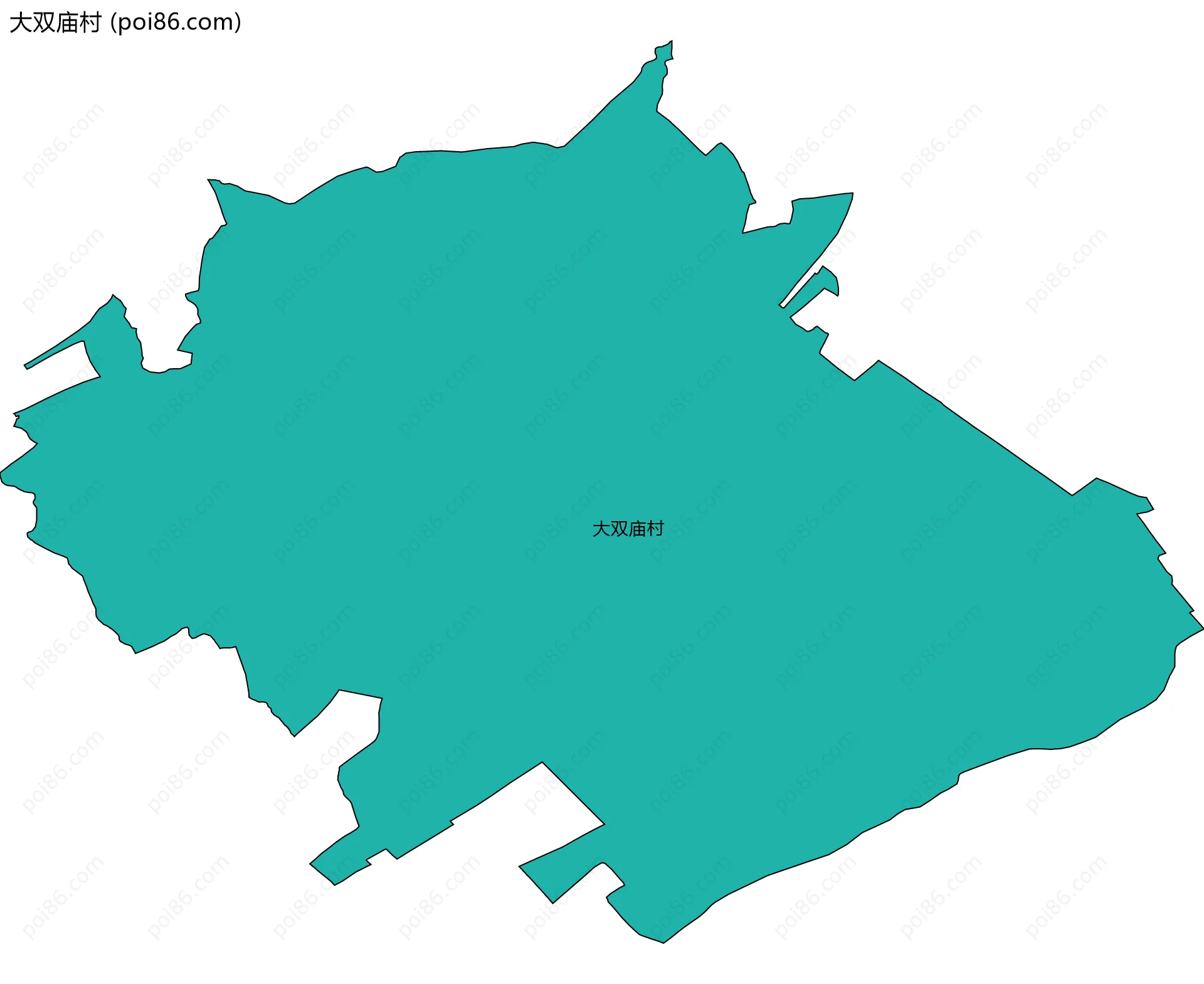 大双庙村边界地图