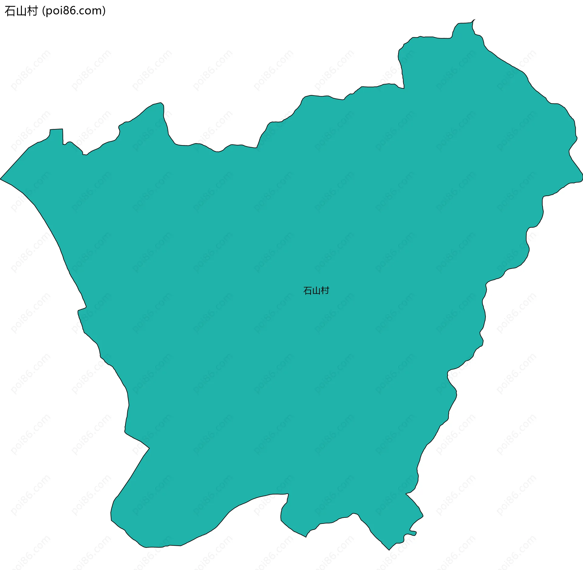石山村边界地图