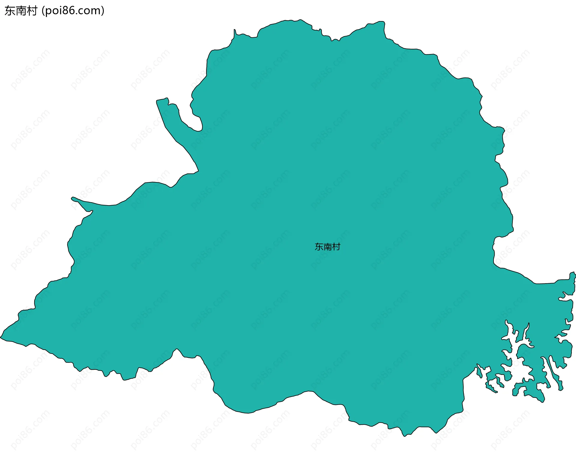 东南村边界地图