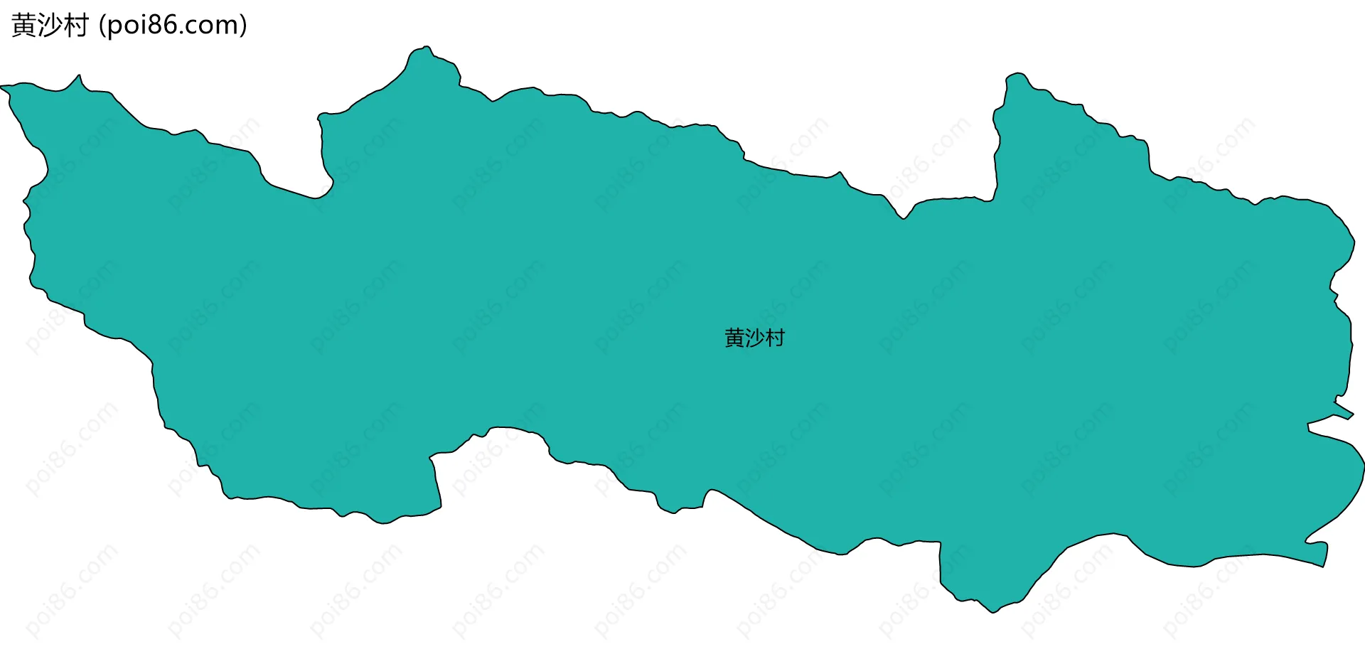 黄沙村边界地图