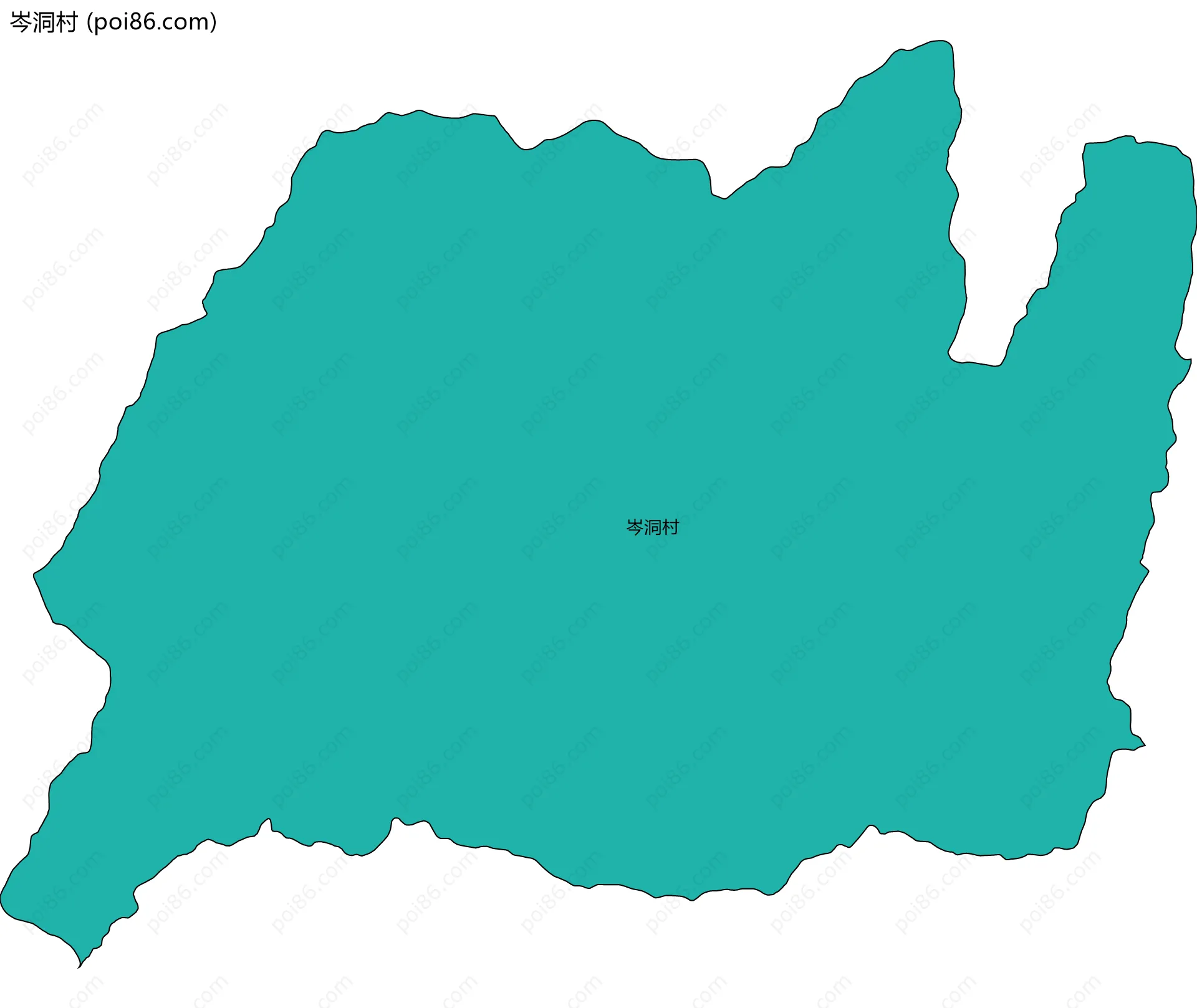 岑洞村边界地图